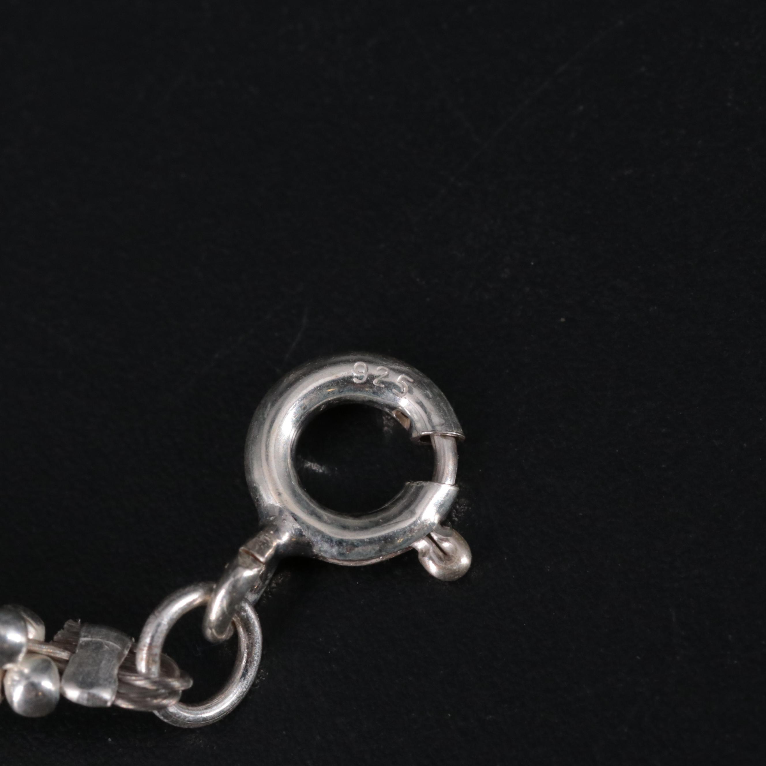 Sterling Silver Gemstone Bracelet