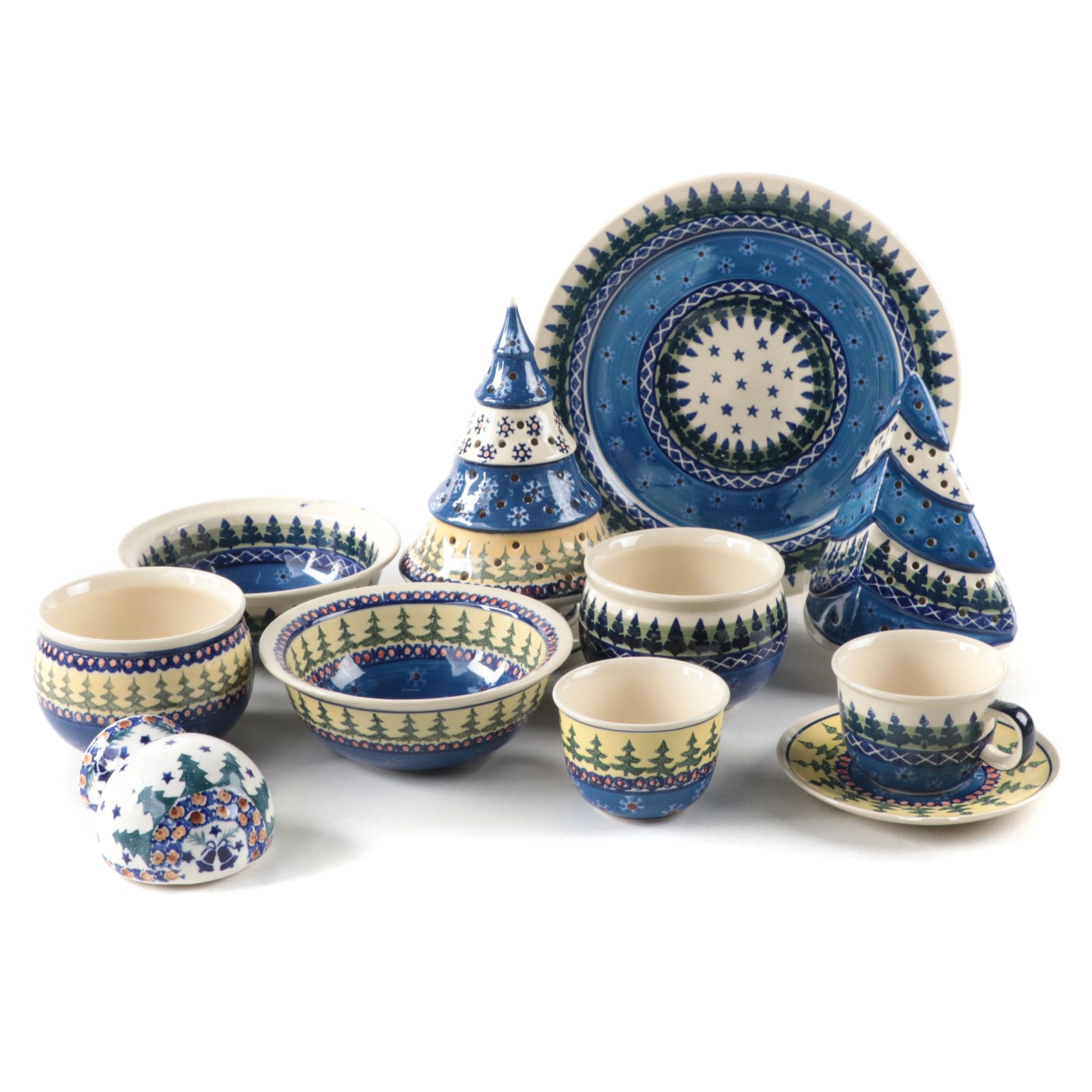 Ceramica Artystyczna Wiza Polish Pottery Dinnerware and Luminaires