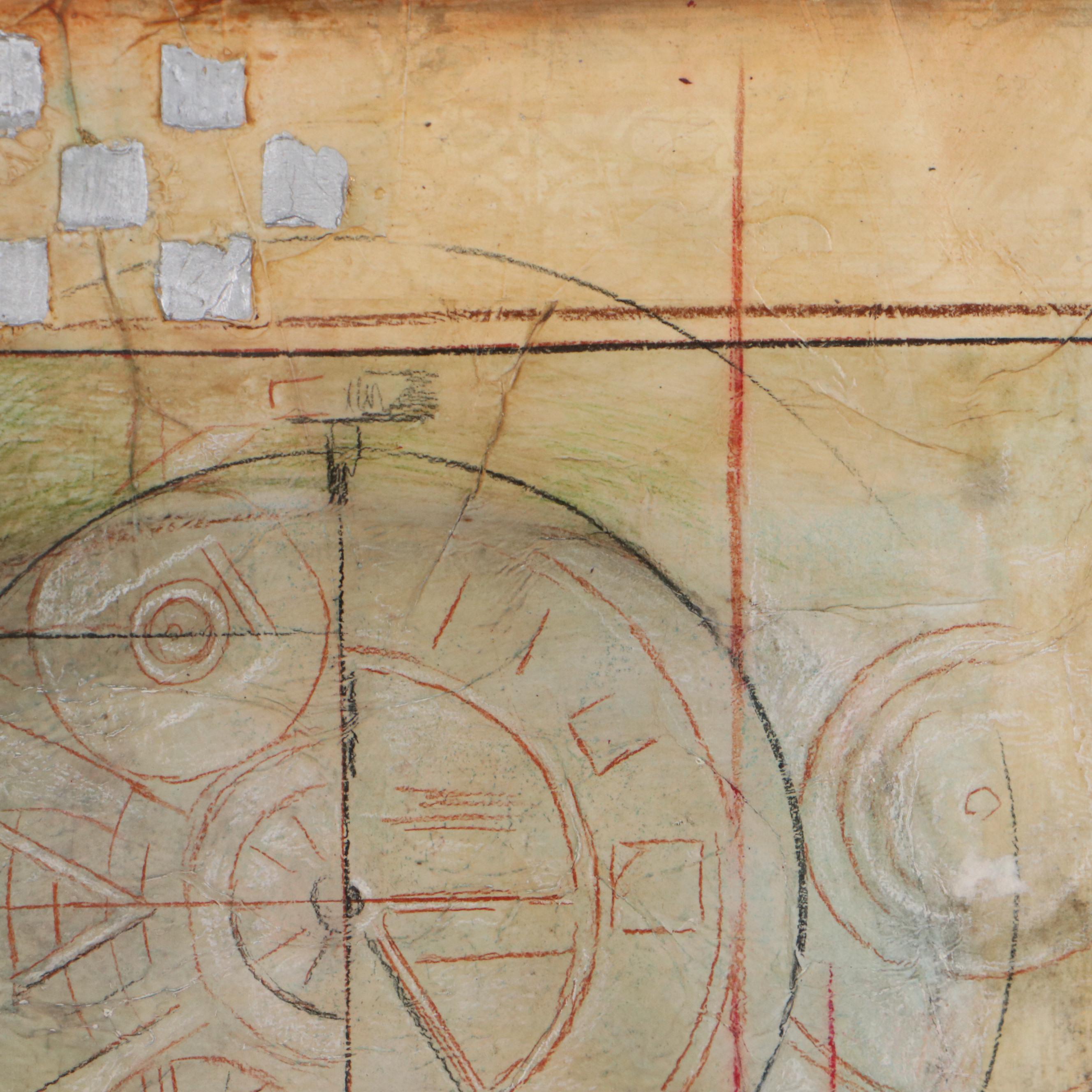 Robert Hoglund Mixed Media Composition "Optical," 21st Century