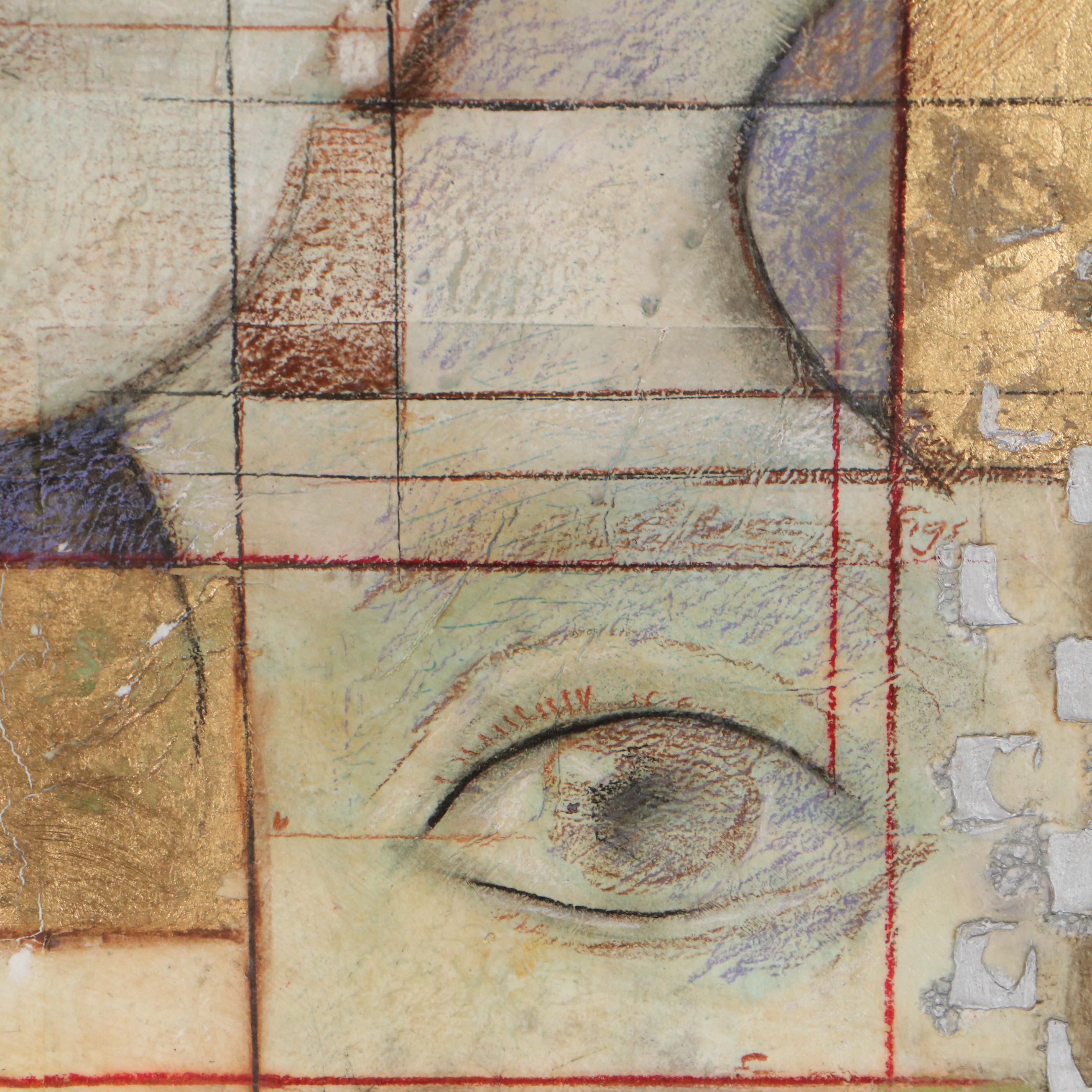 Robert Hoglund Mixed Media Composition "Optical," 21st Century