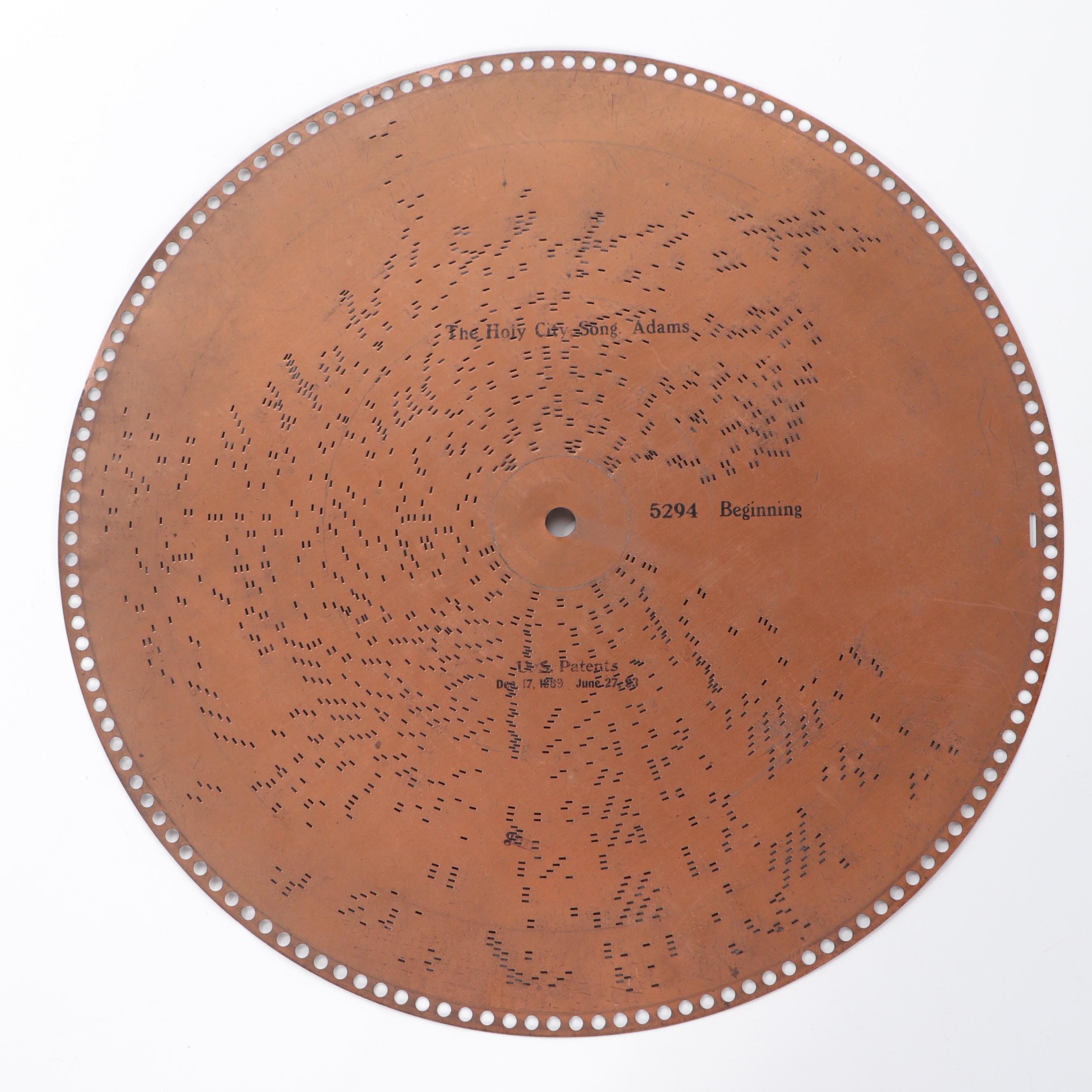 Regina Music Box Disc Records with Wedding of the Winds, Waltzes Hall and More