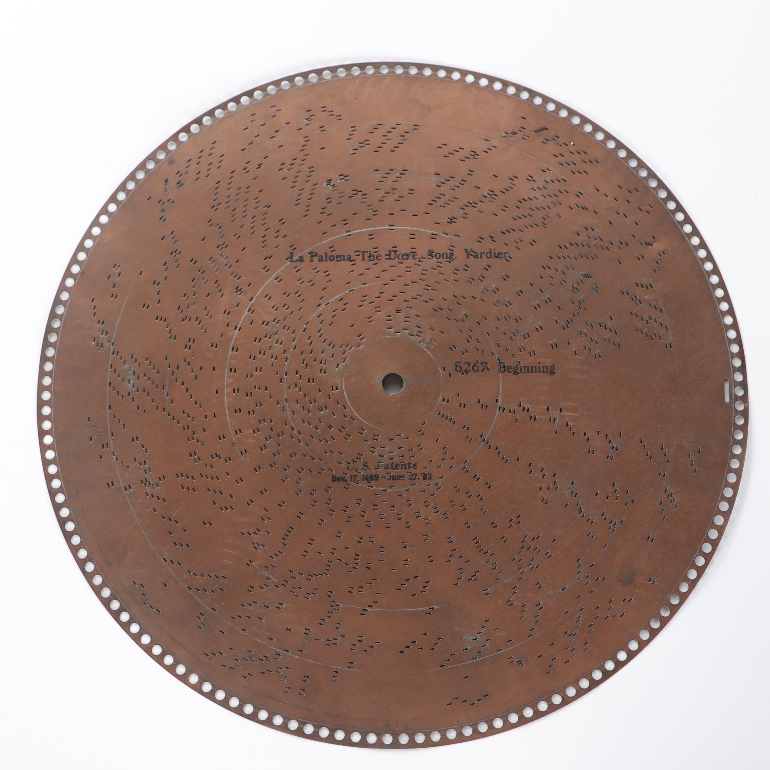 Regina Music Box Disc Records with Wedding of the Winds, Waltzes Hall and More