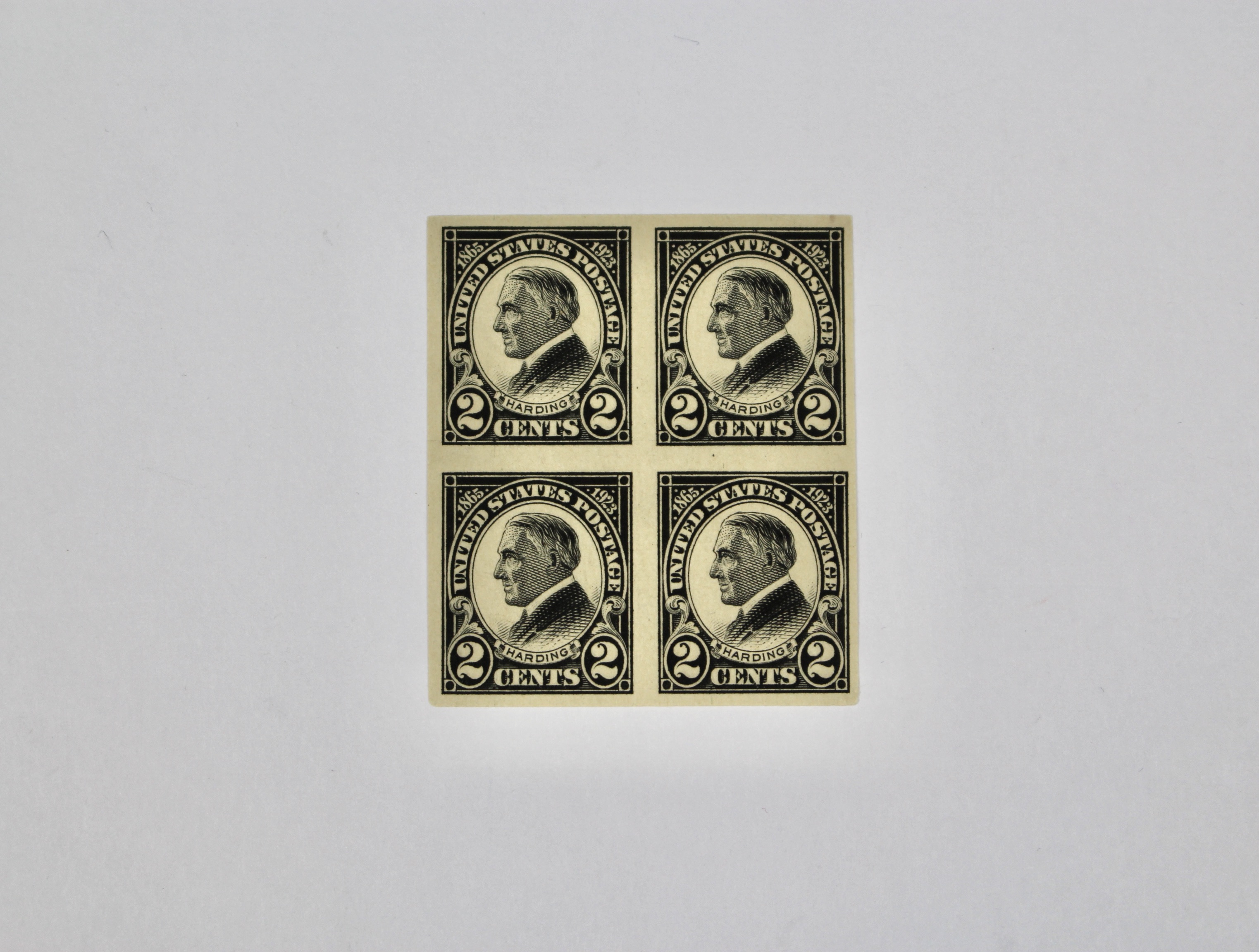 Group of Six Early U.S. Stamp Blocks Including Scott #370