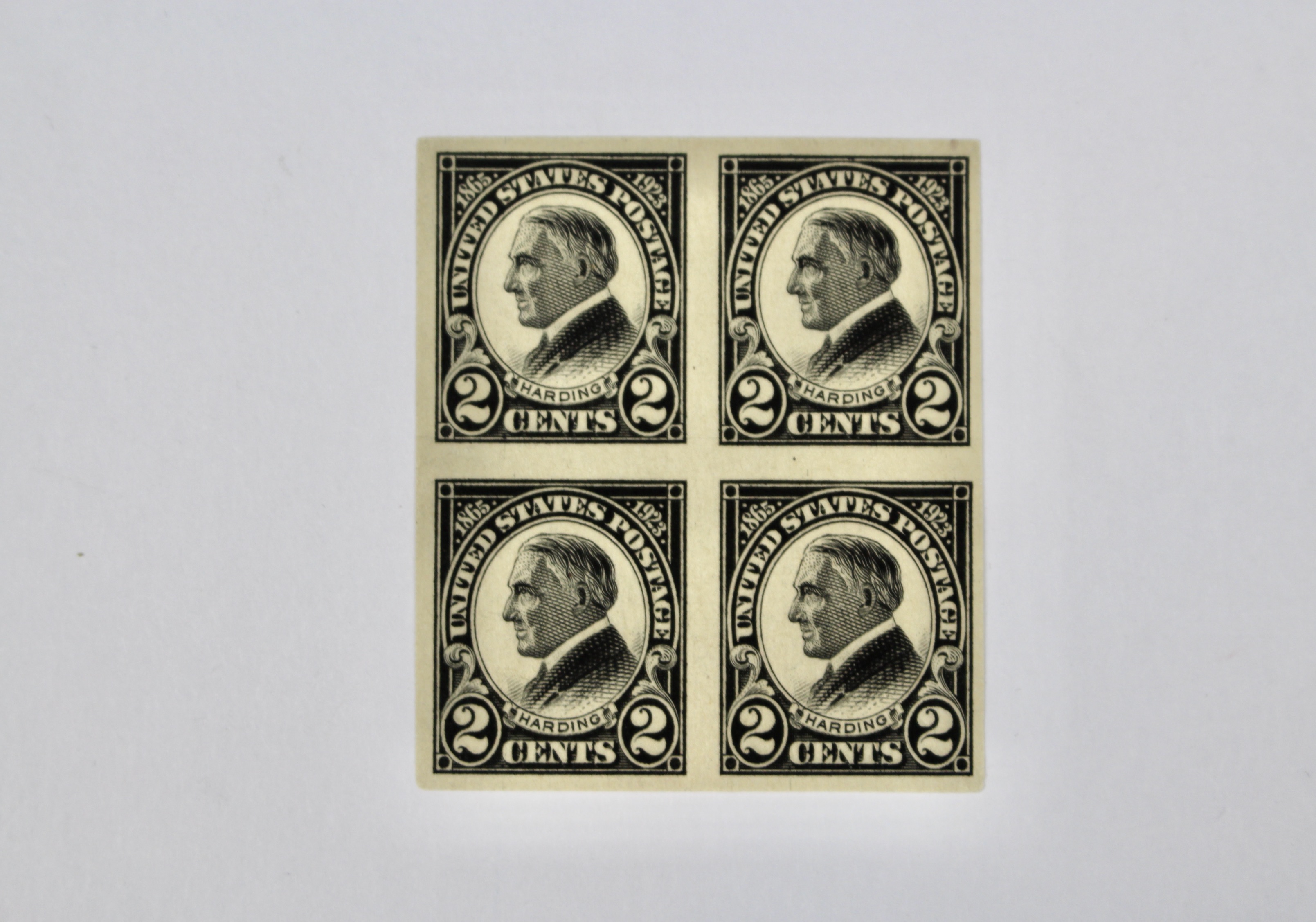 Group of Six Early U.S. Stamp Blocks Including Scott #370