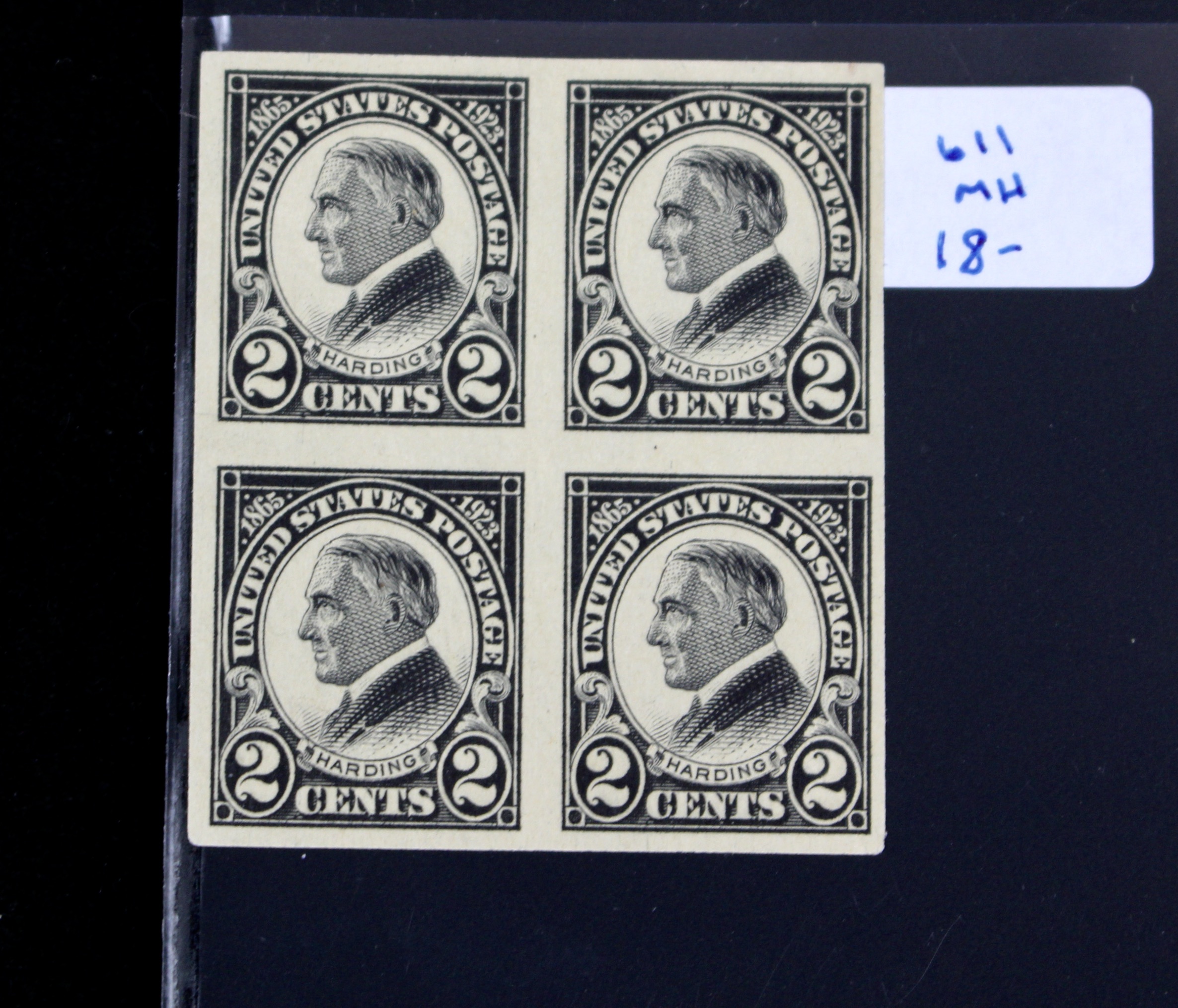 Group of Six Early U.S. Stamp Blocks Including Scott #370