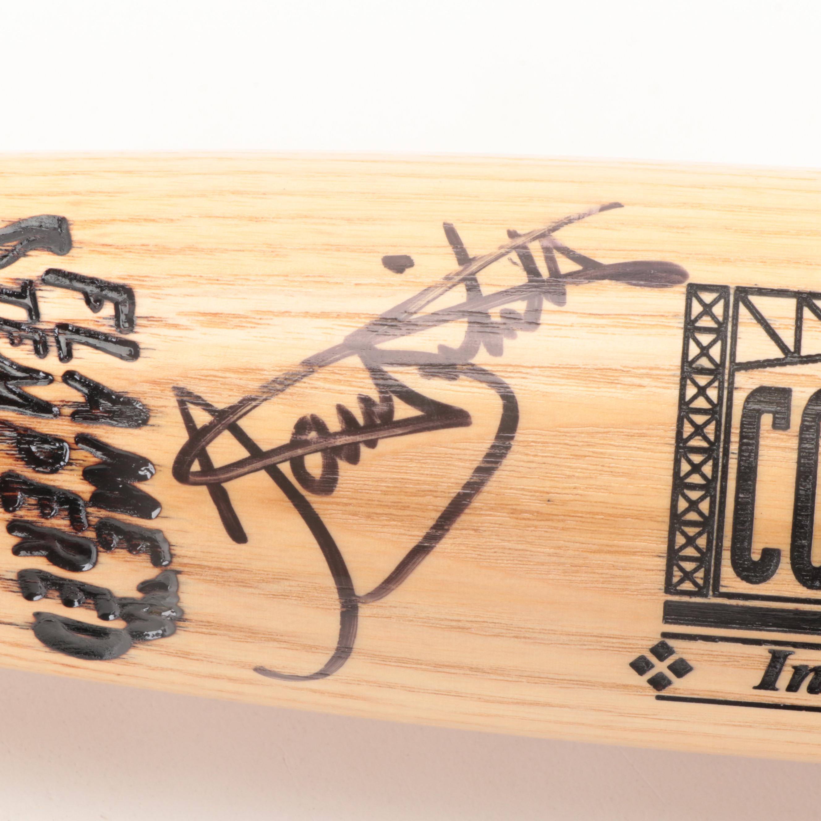 1995 Colorado Rockies Signed Coors Field Inaugural Season Baseball Bat