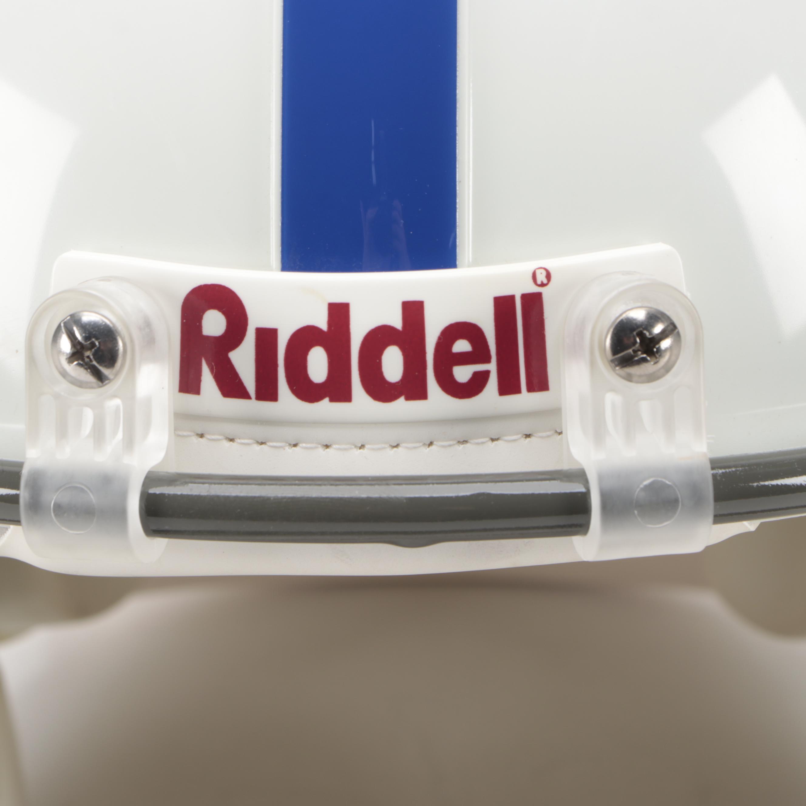 Indianapolis Colts Johnny Unitas Signed Riddell Football Replica Helmet