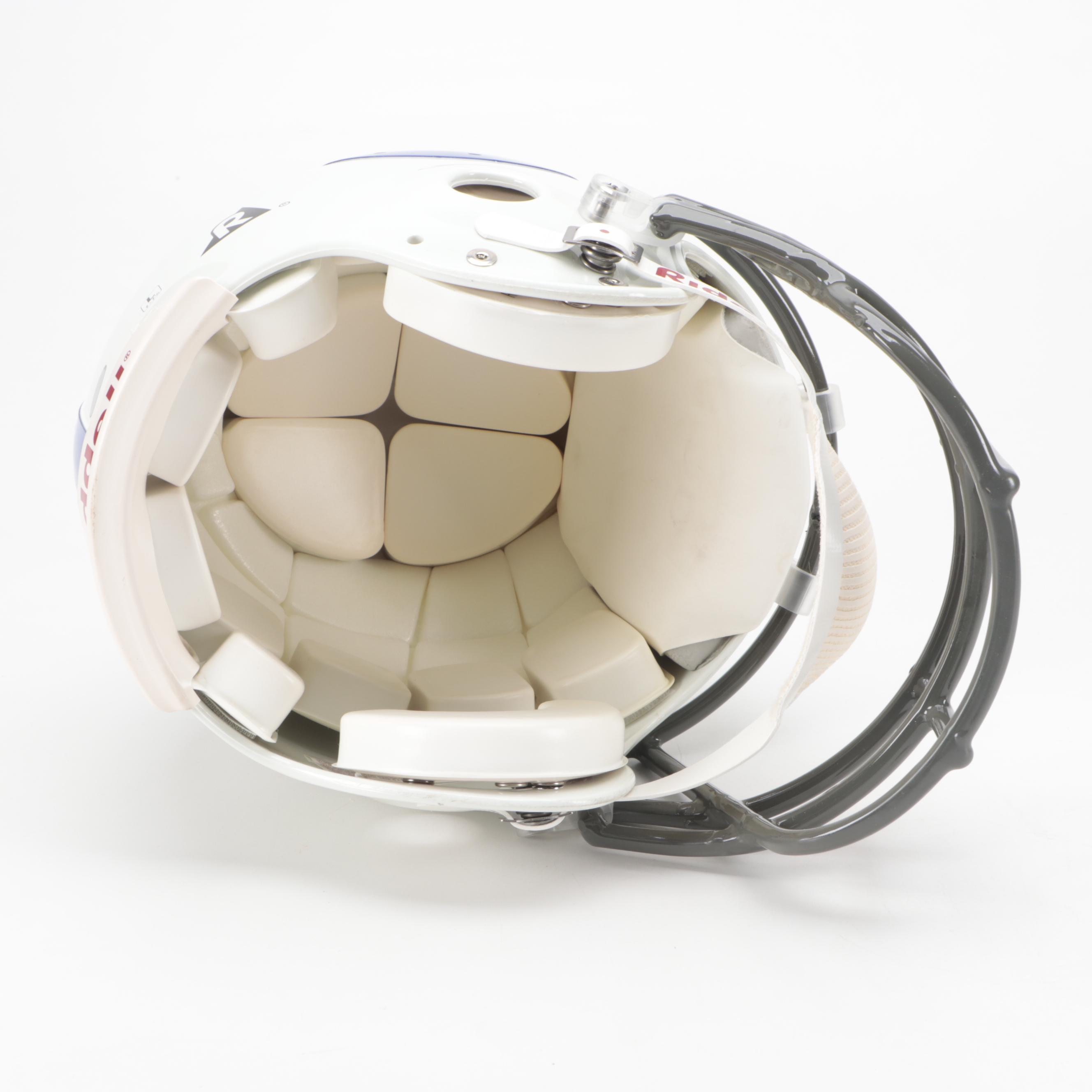 Indianapolis Colts Johnny Unitas Signed Riddell Football Replica Helmet