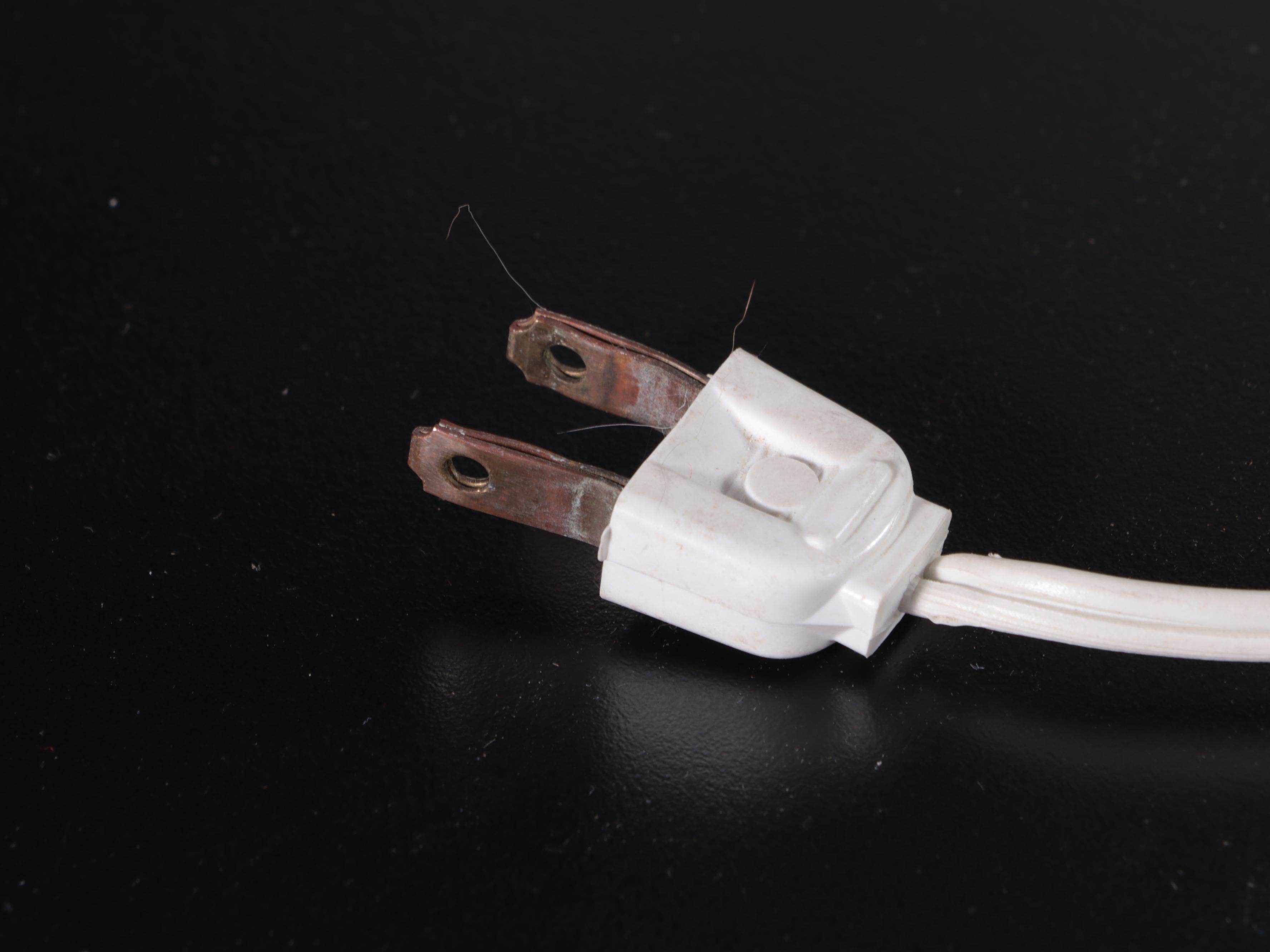 Chrome Framed Table Lamp with White Acrylic Shade and Metal Diffuser