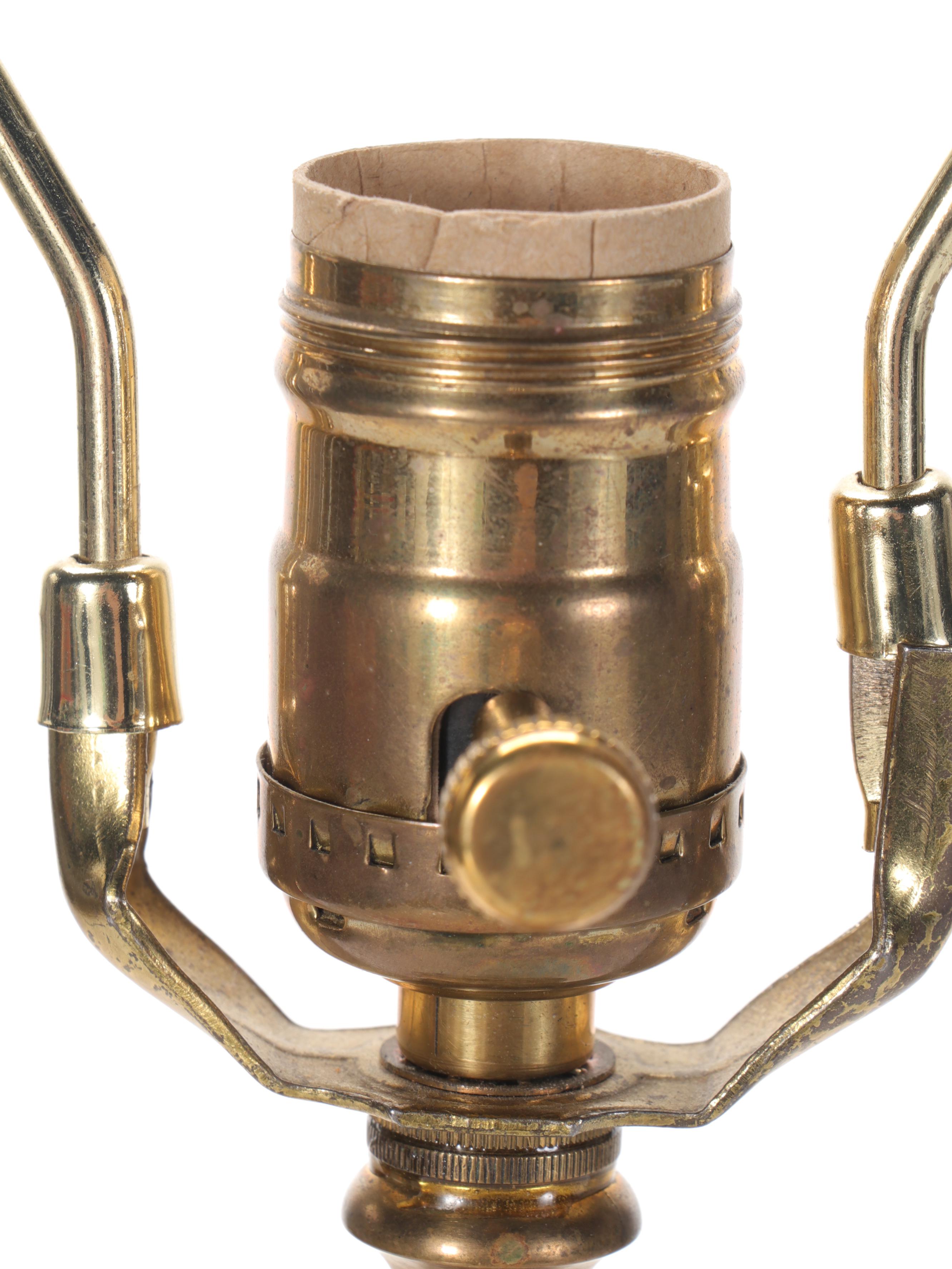 Hand-Painted Ginger Jar Lamp, Mid to Late 20th Century