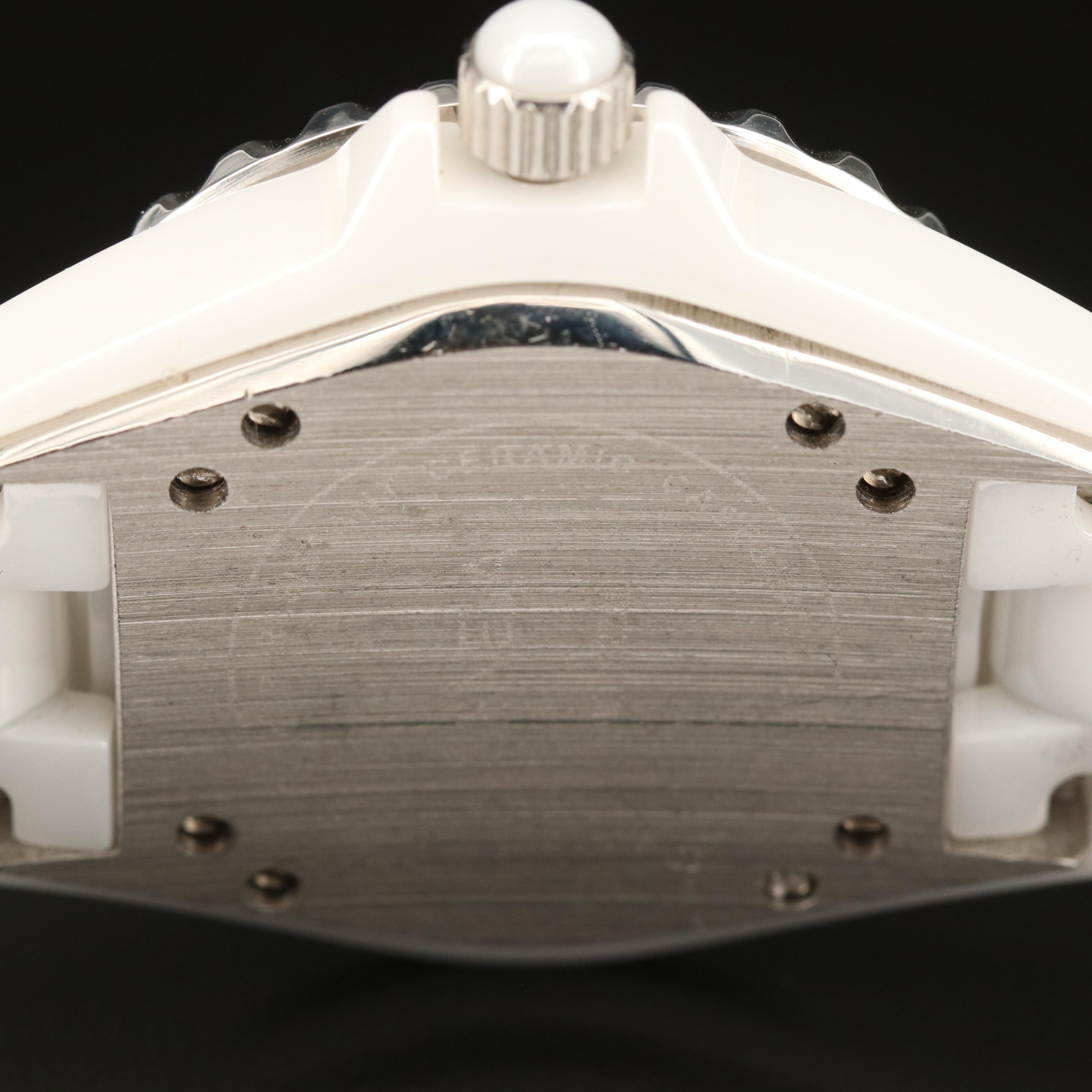 Geneva White Ceramic Crystal Watch