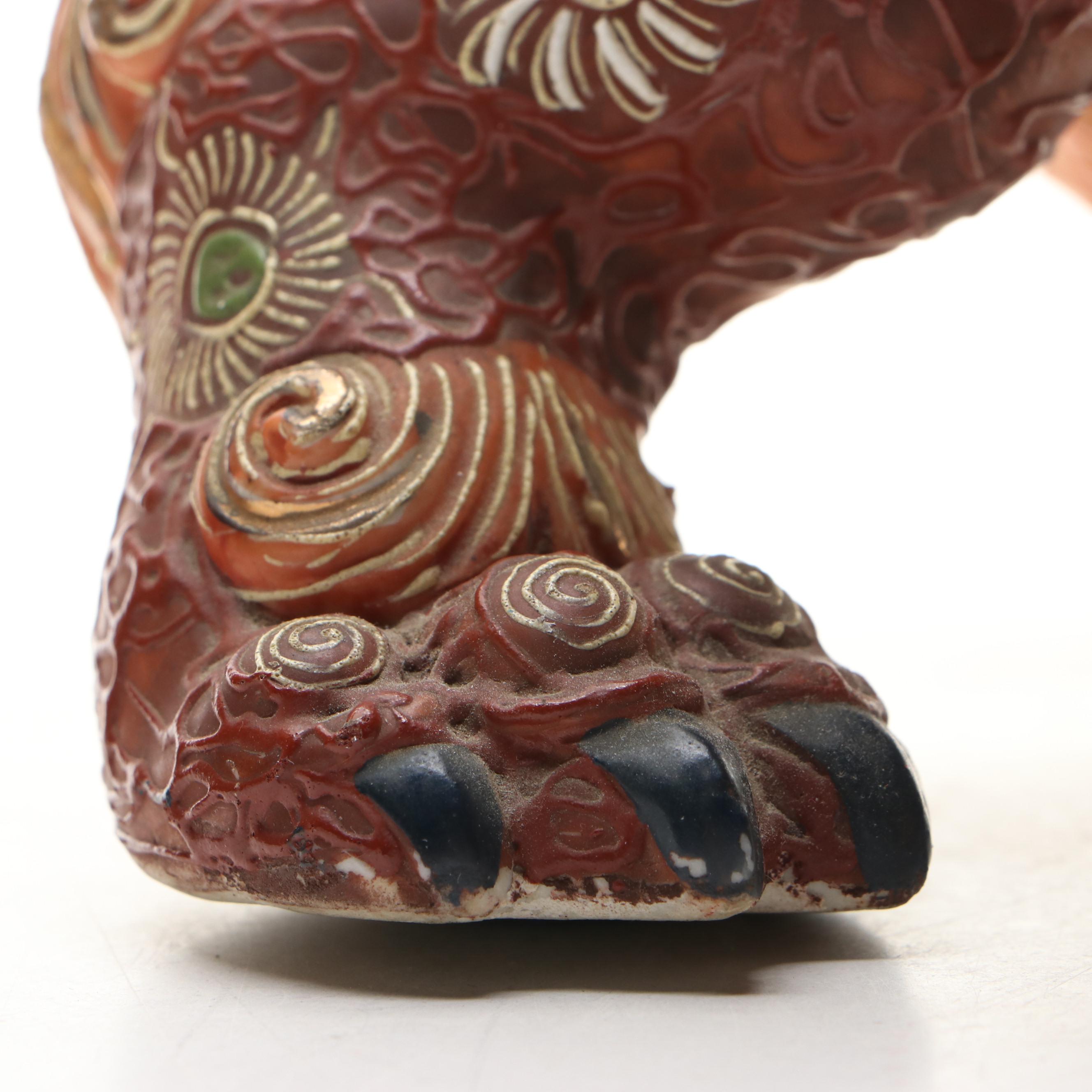 Chinese Ceramic Guardian Lion Figurines