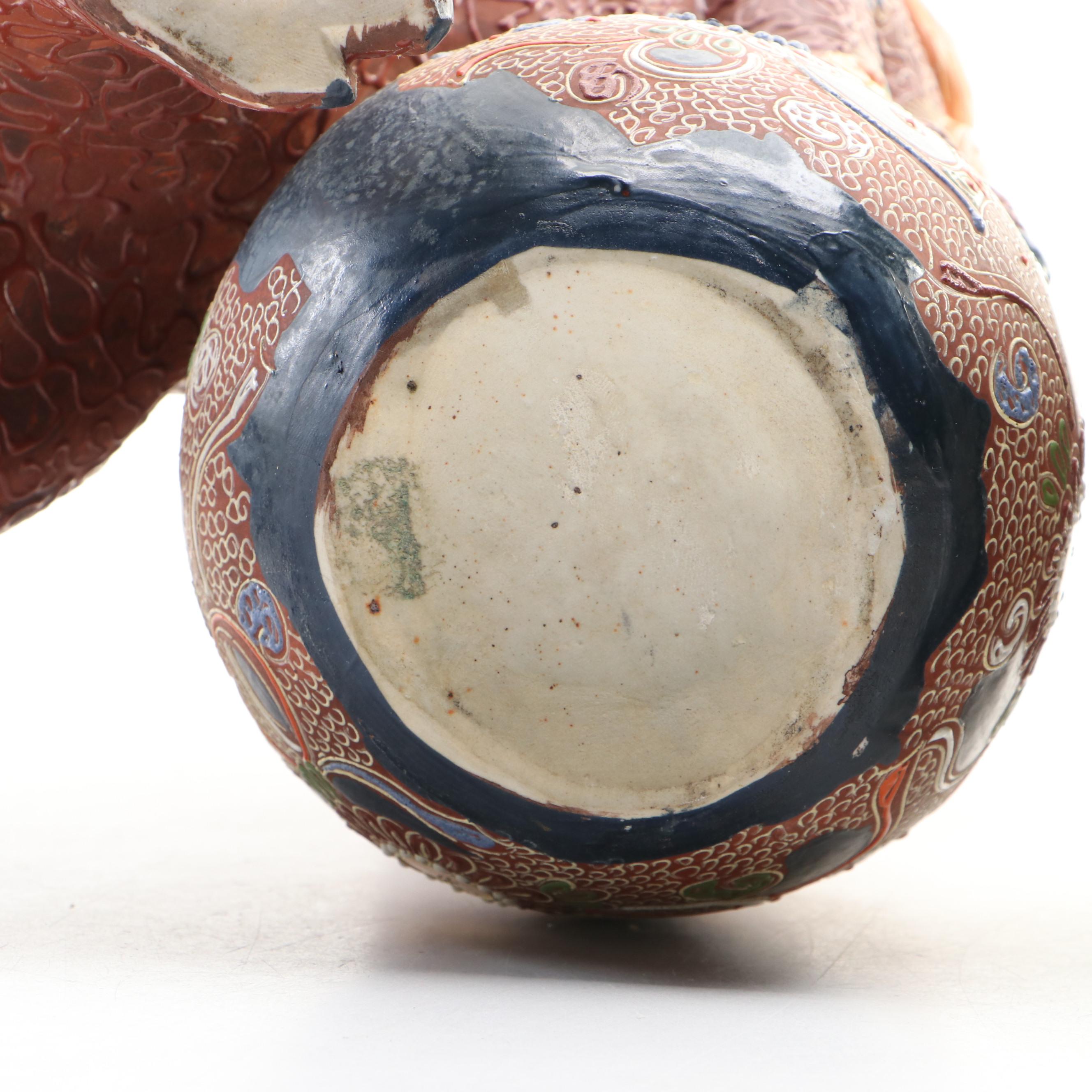 Chinese Ceramic Guardian Lion Figurines