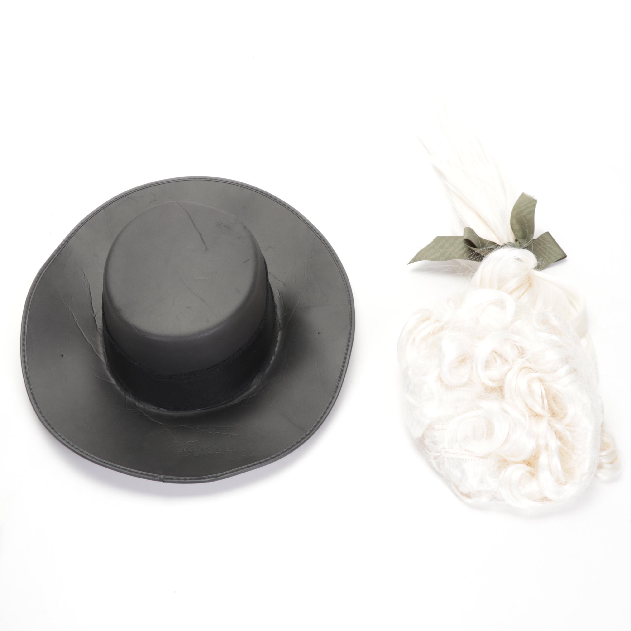 "V For Vendetta" Assembled Guy Fawkes Costume & American Novelty Hair Moustache