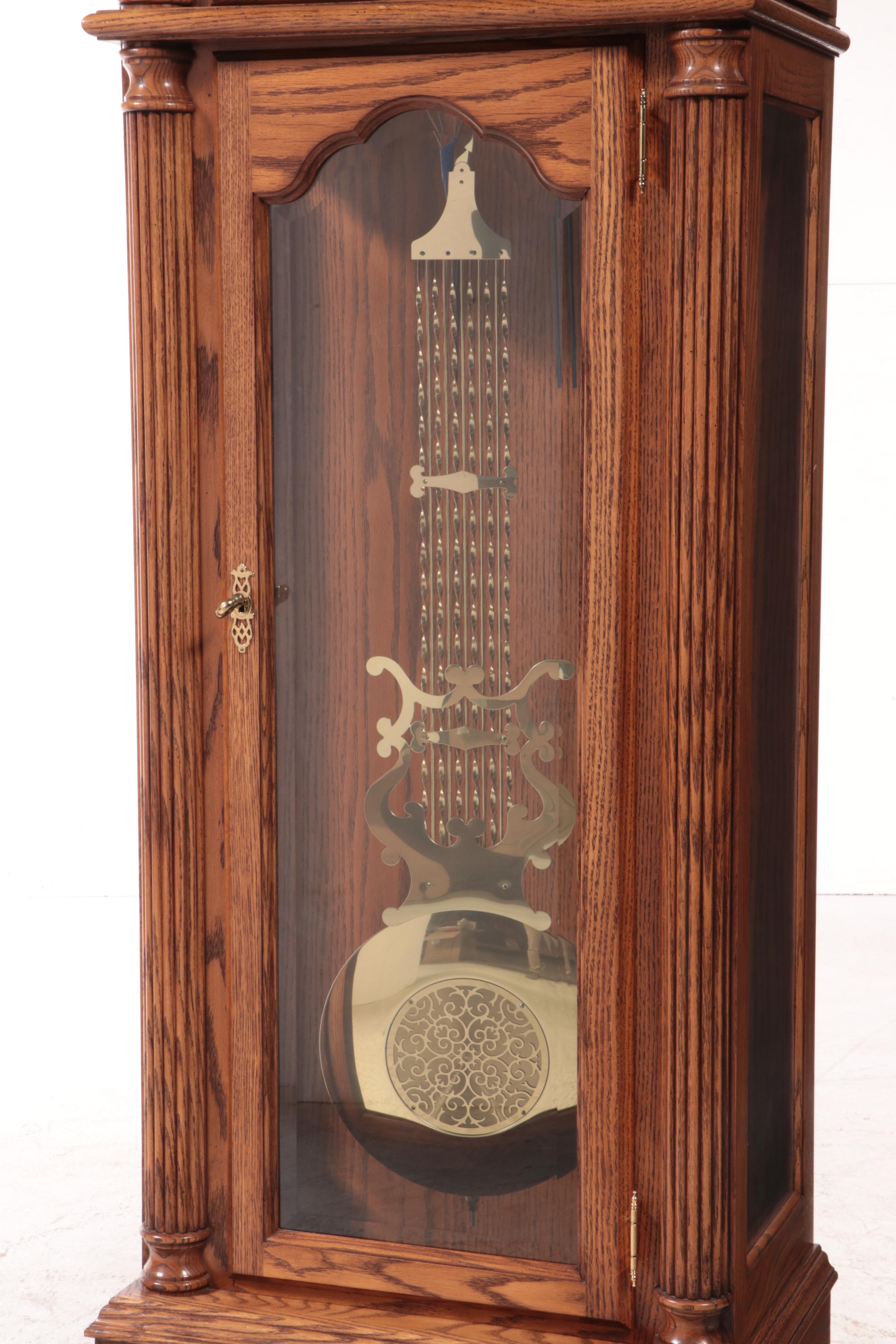 Sligh Oak Grandfather Clock