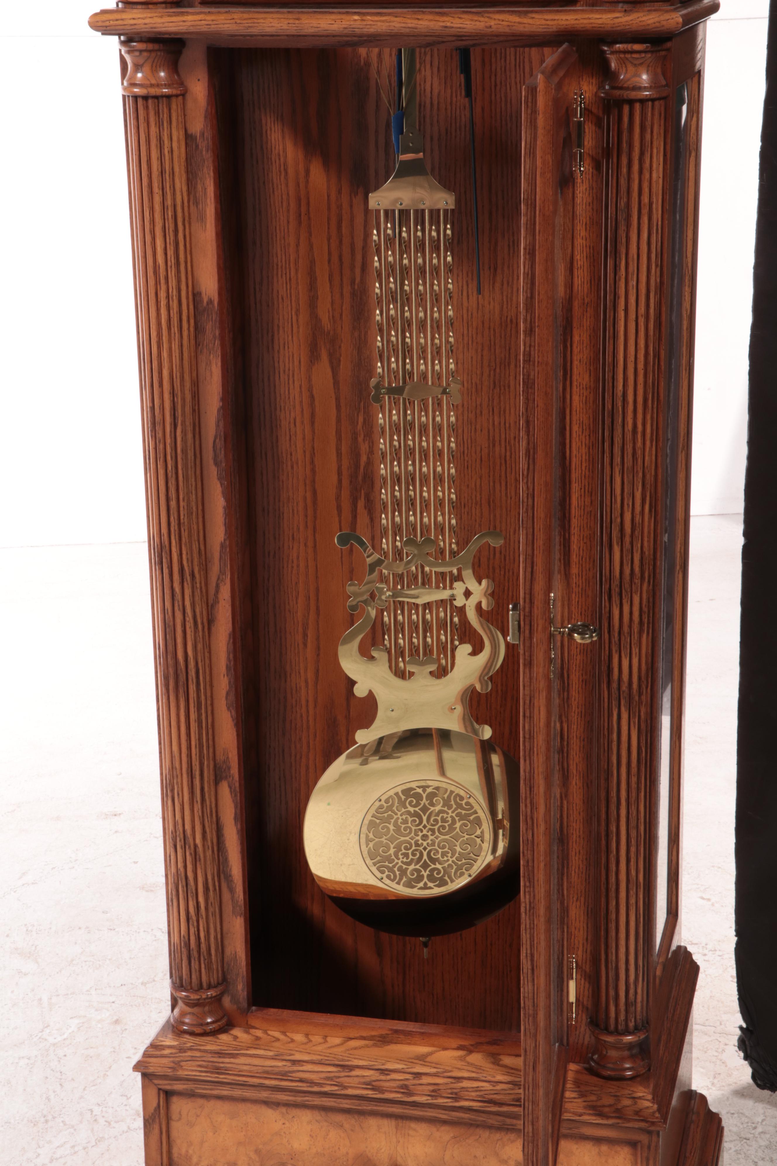 Sligh Oak Grandfather Clock