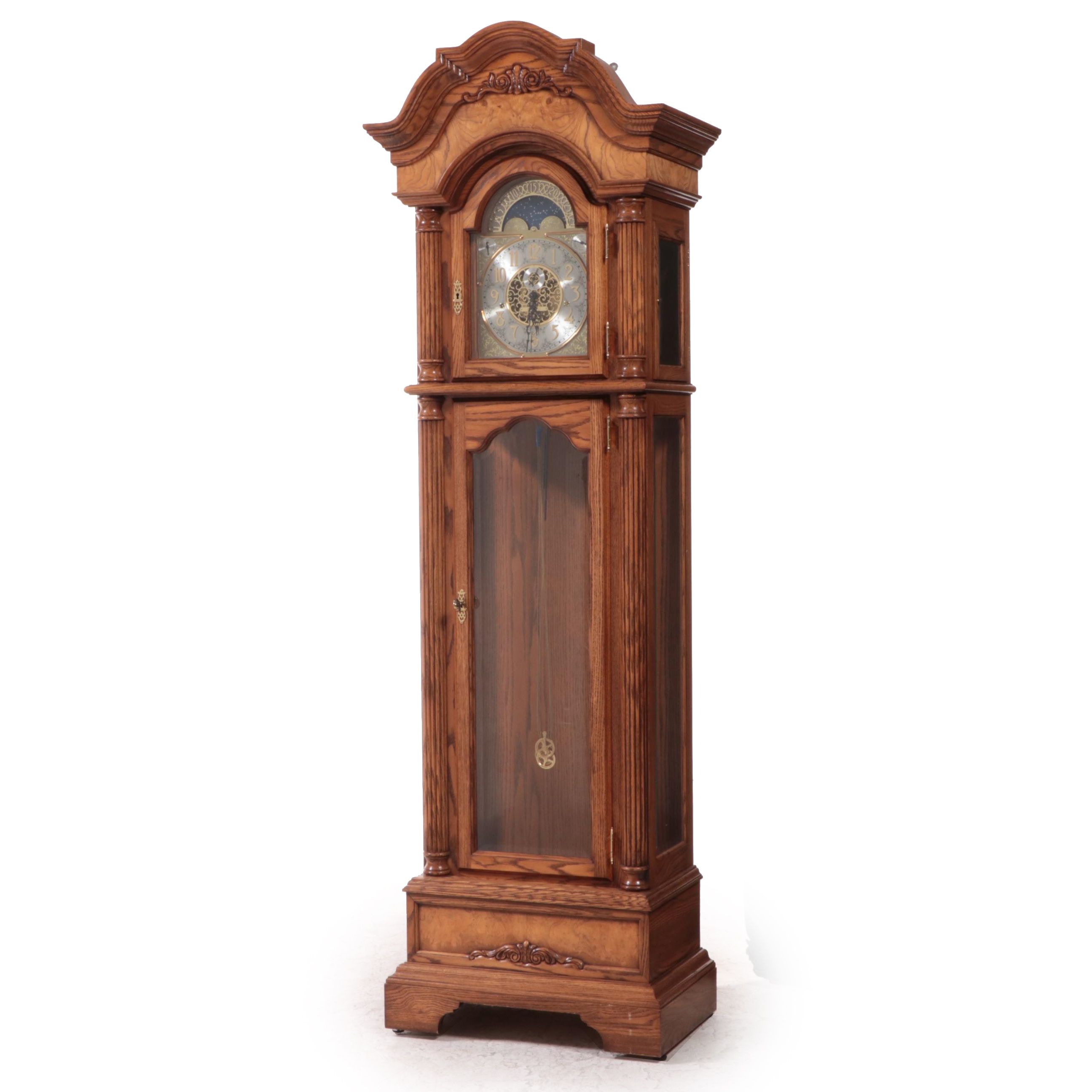 Sligh Oak Grandfather Clock