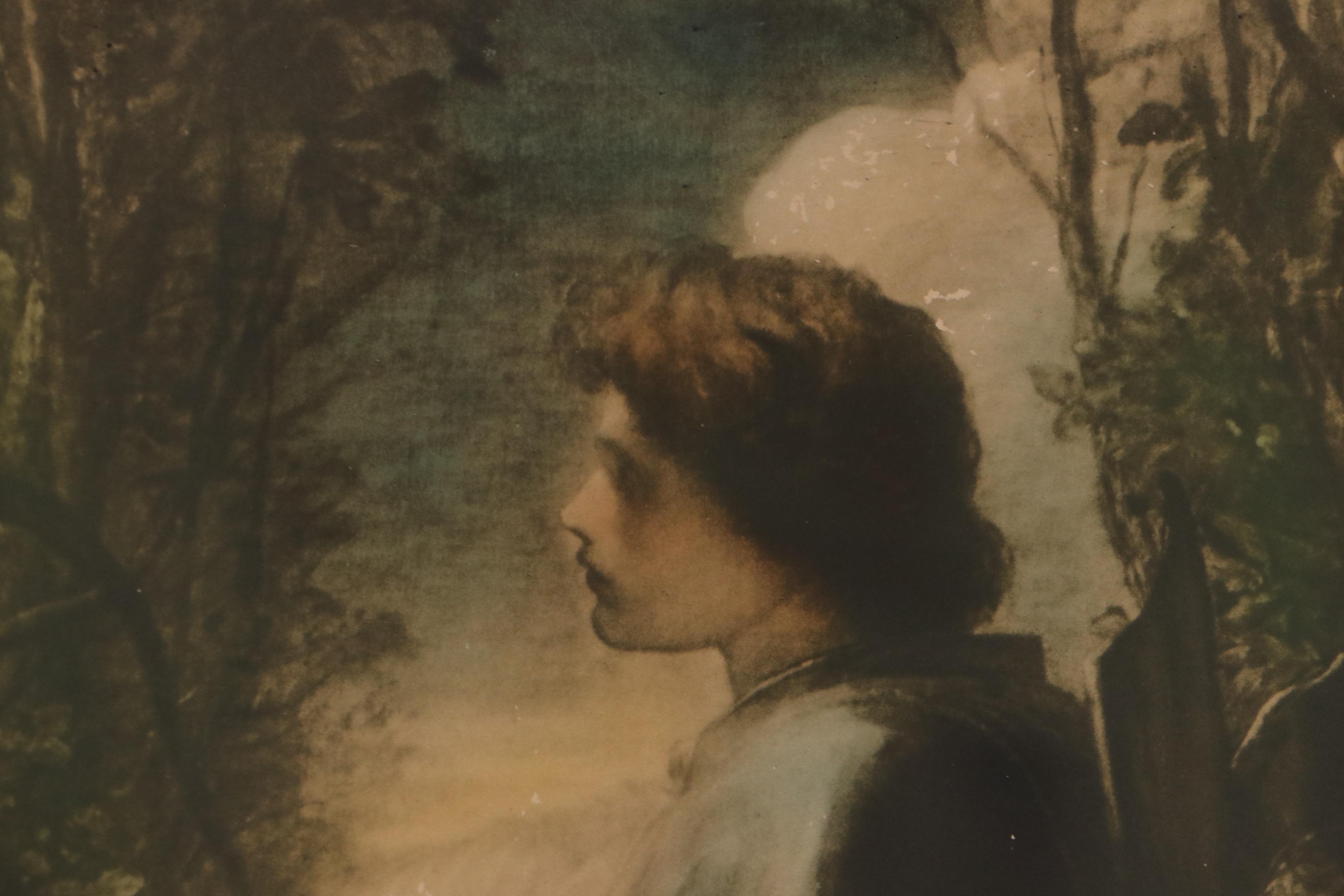 Collotype After George Frederic Watts "Sir Galahad"