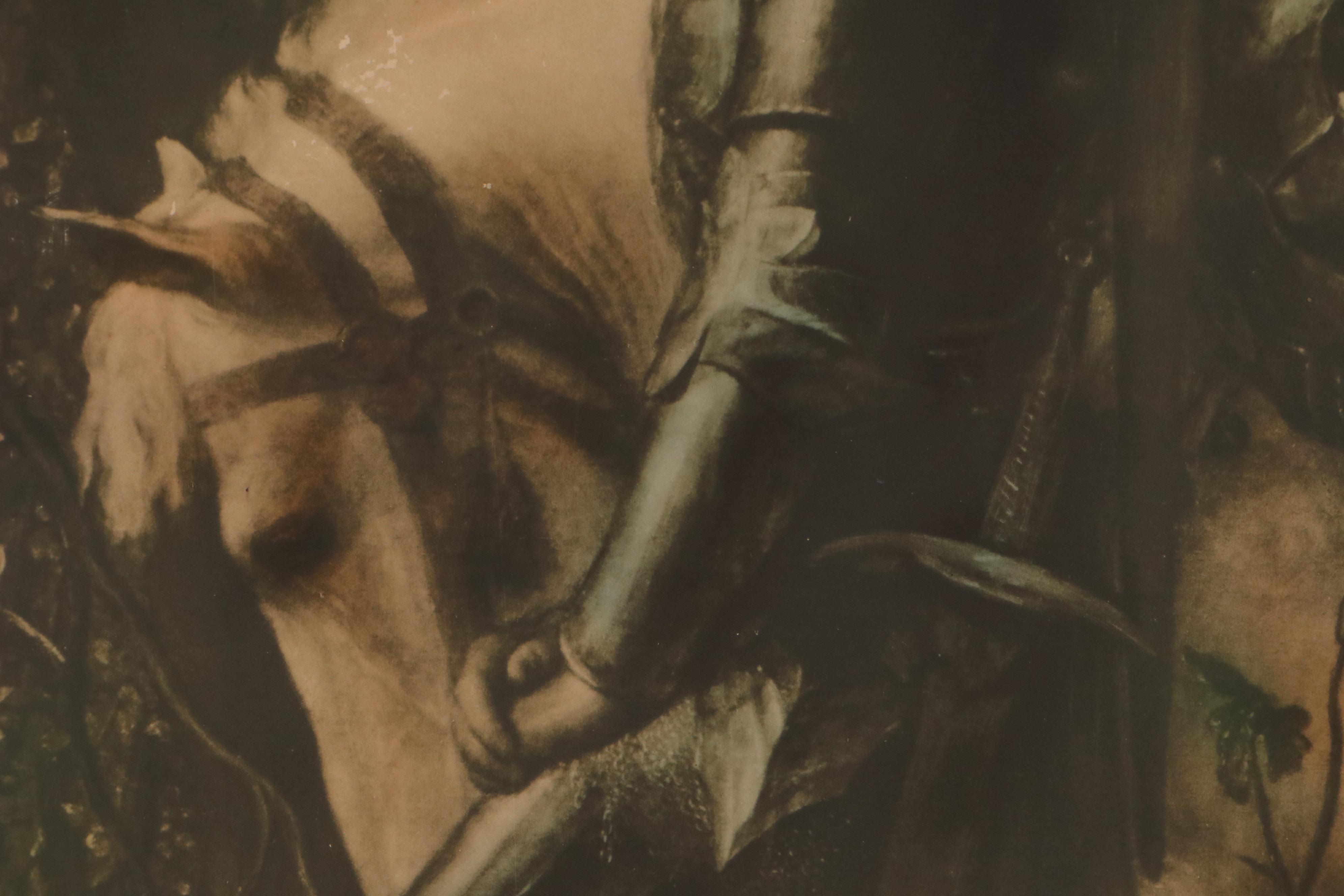 Collotype After George Frederic Watts "Sir Galahad"