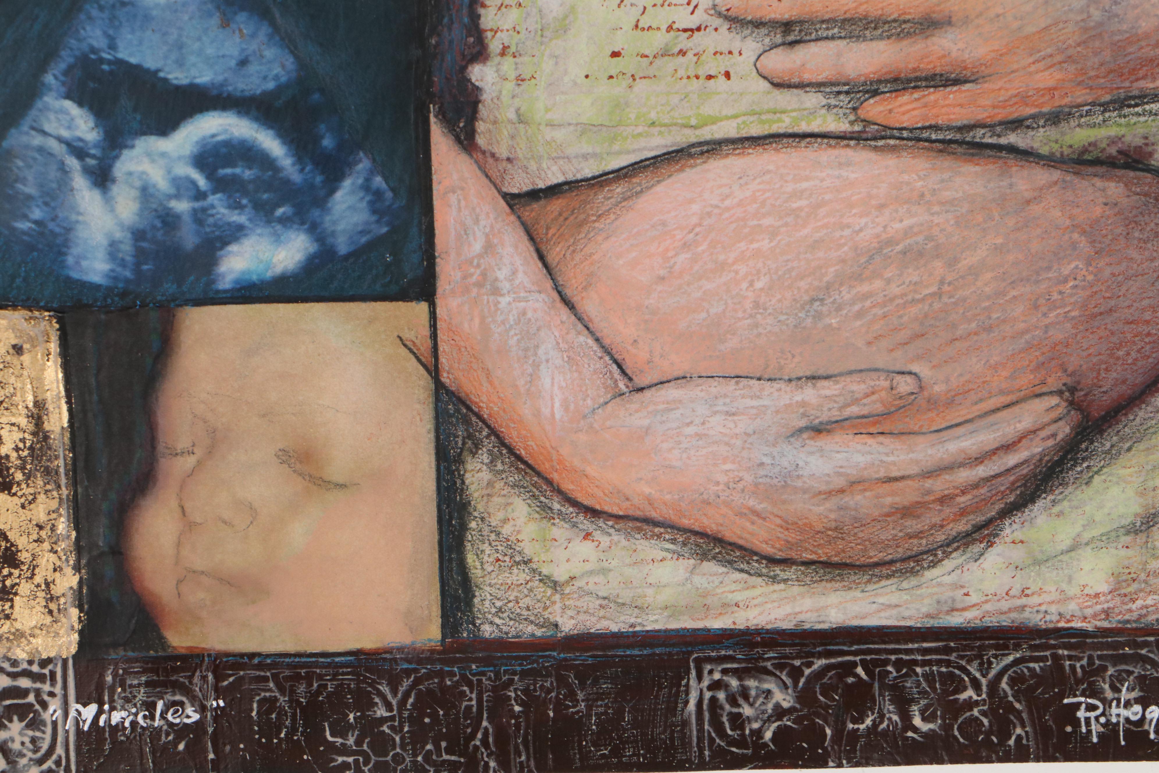 Robert Hoglund Mixed Media Composition "Miracles" 21st Century