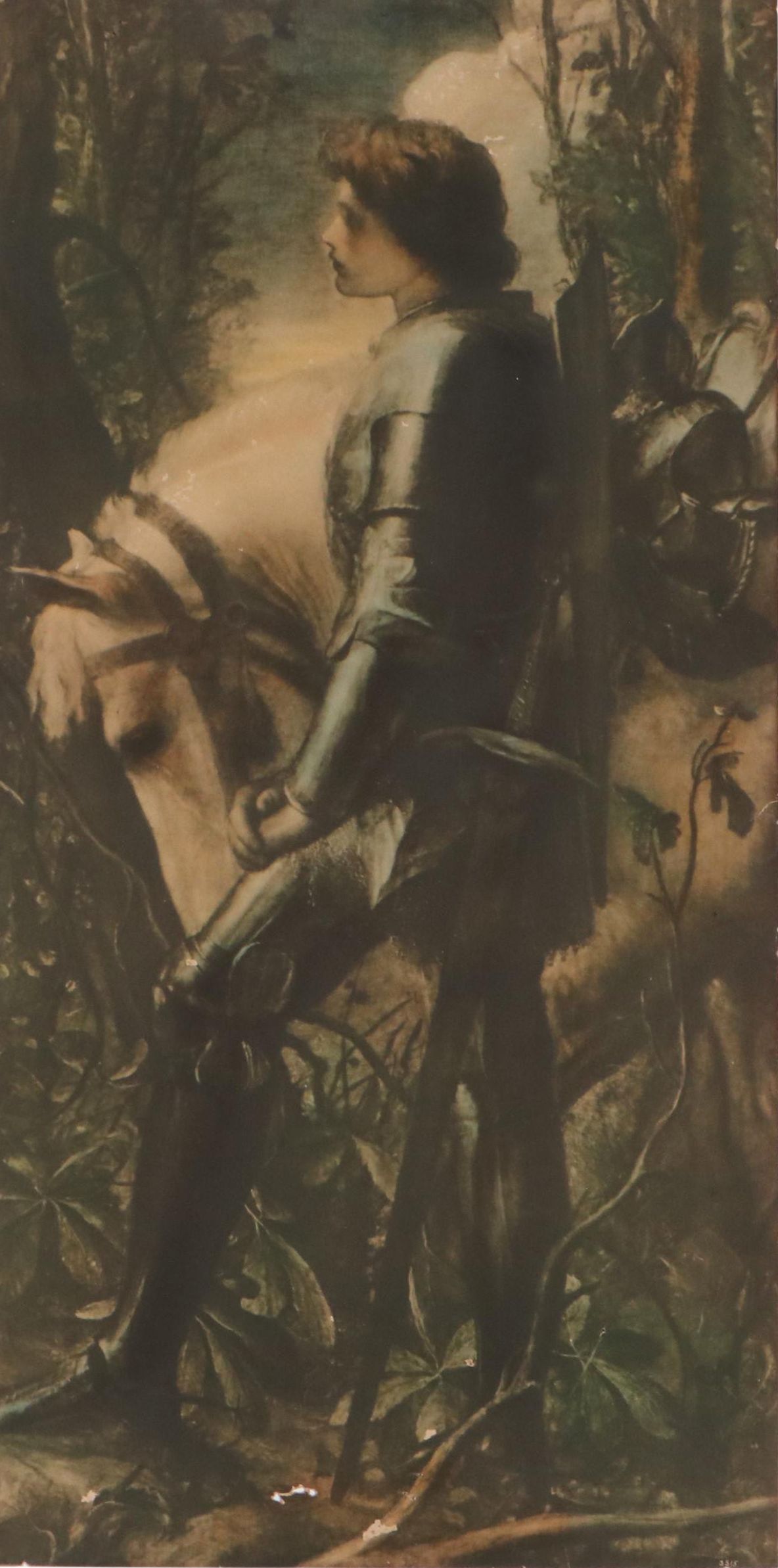 Collotype After George Frederic Watts "Sir Galahad"