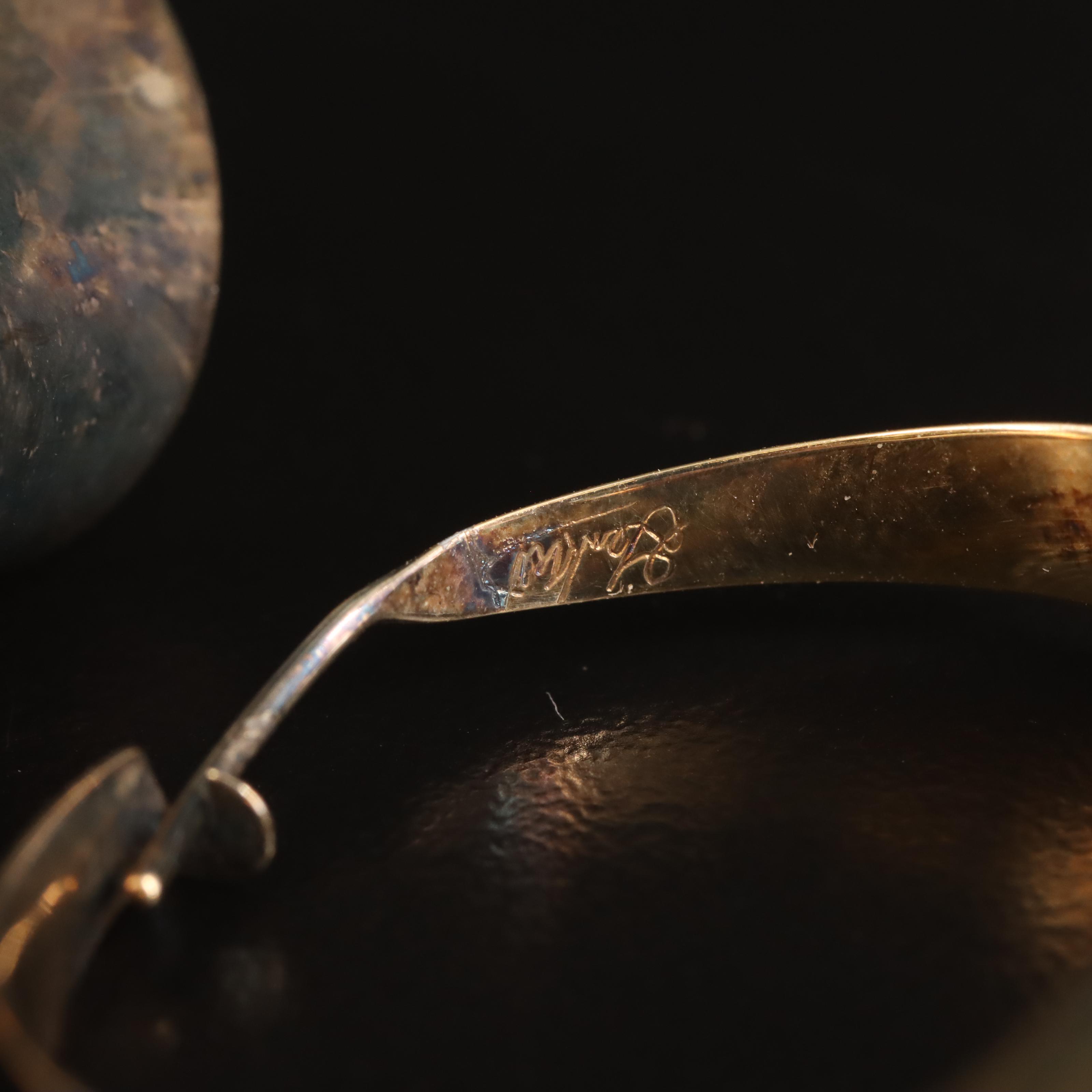 Hoop and Drop Earrings with Labadorite and Glass