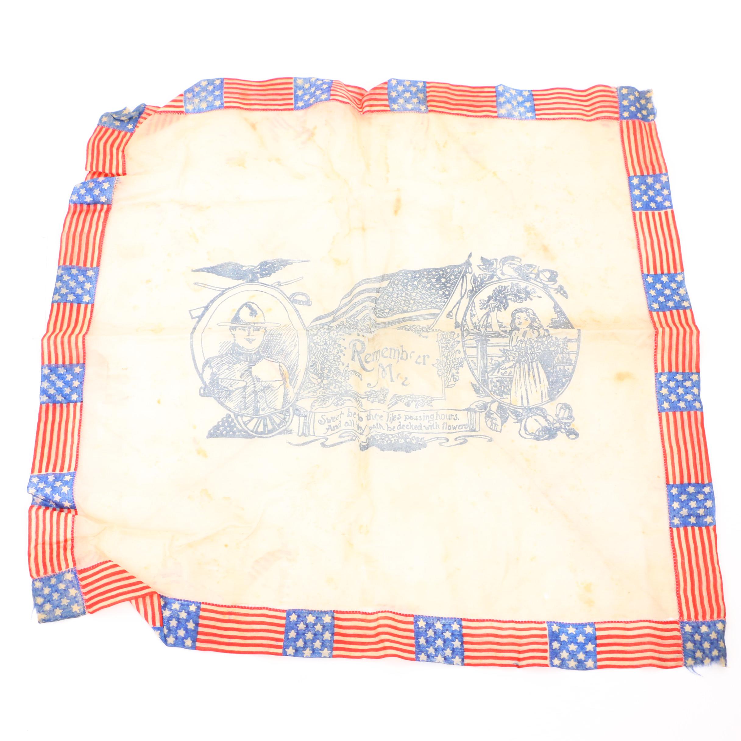 "Friends of France" World War I Era Needle Point Linen Pouch and More