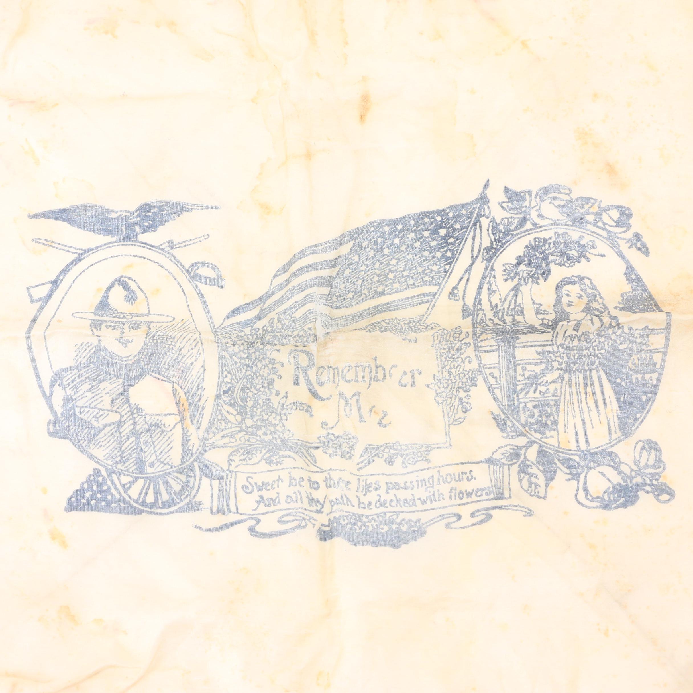 "Friends of France" World War I Era Needle Point Linen Pouch and More