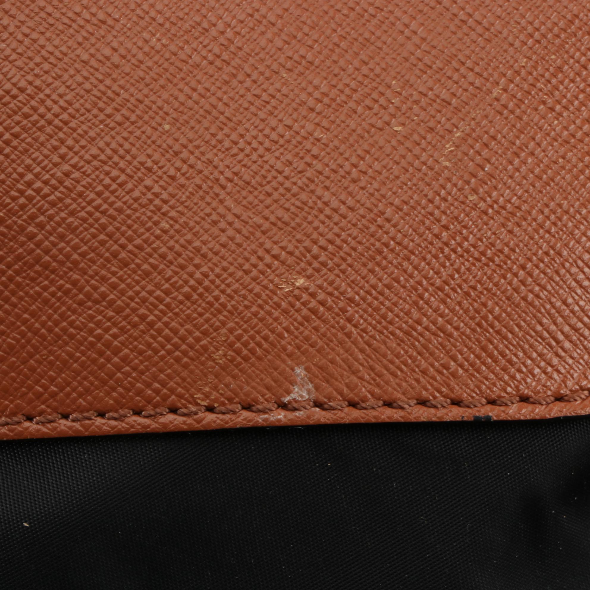 Tory Burch Shoulder Tote Bags in Tan Crossgrain Leather and Black Nylon