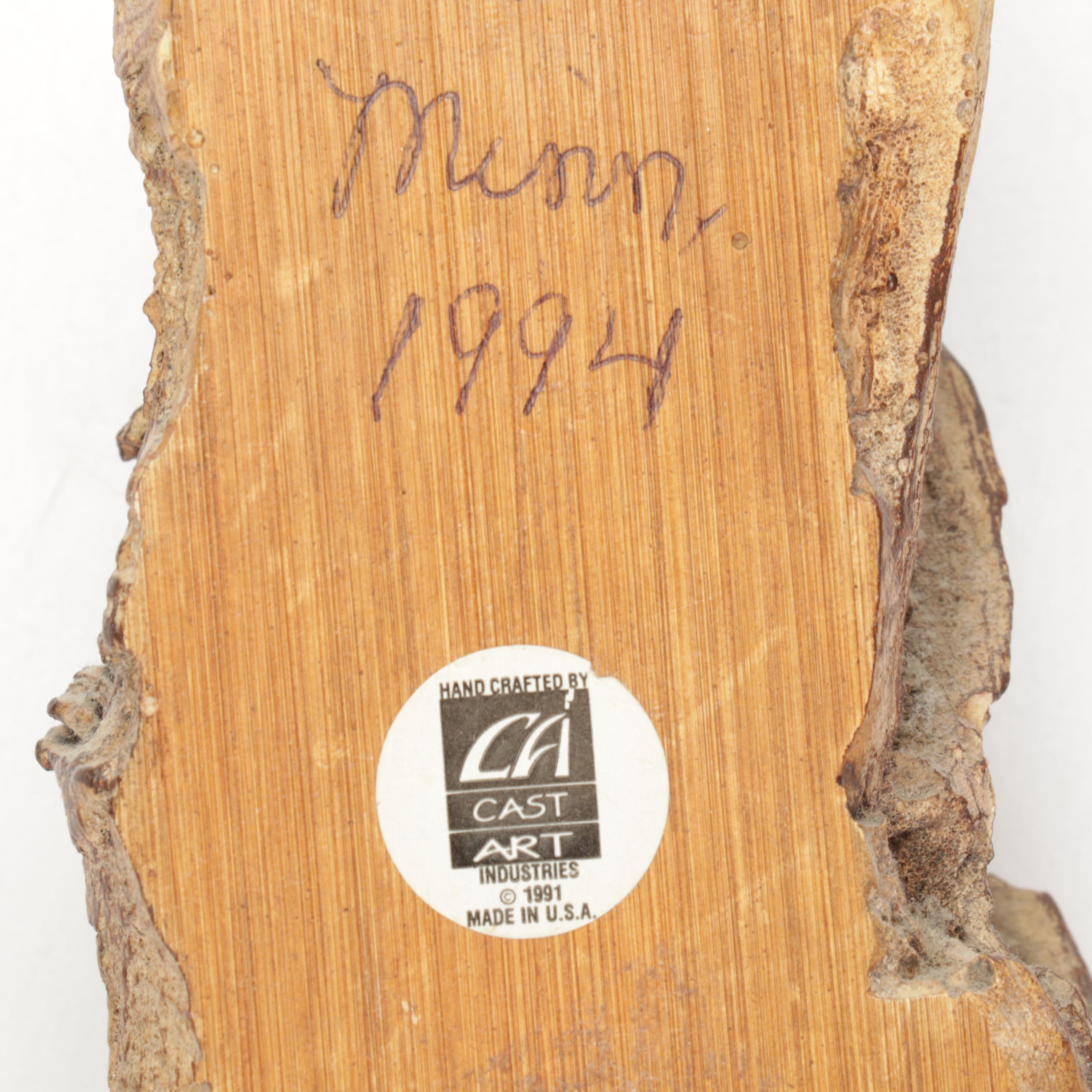 Carved Wood Faces and Figurine Sculptures