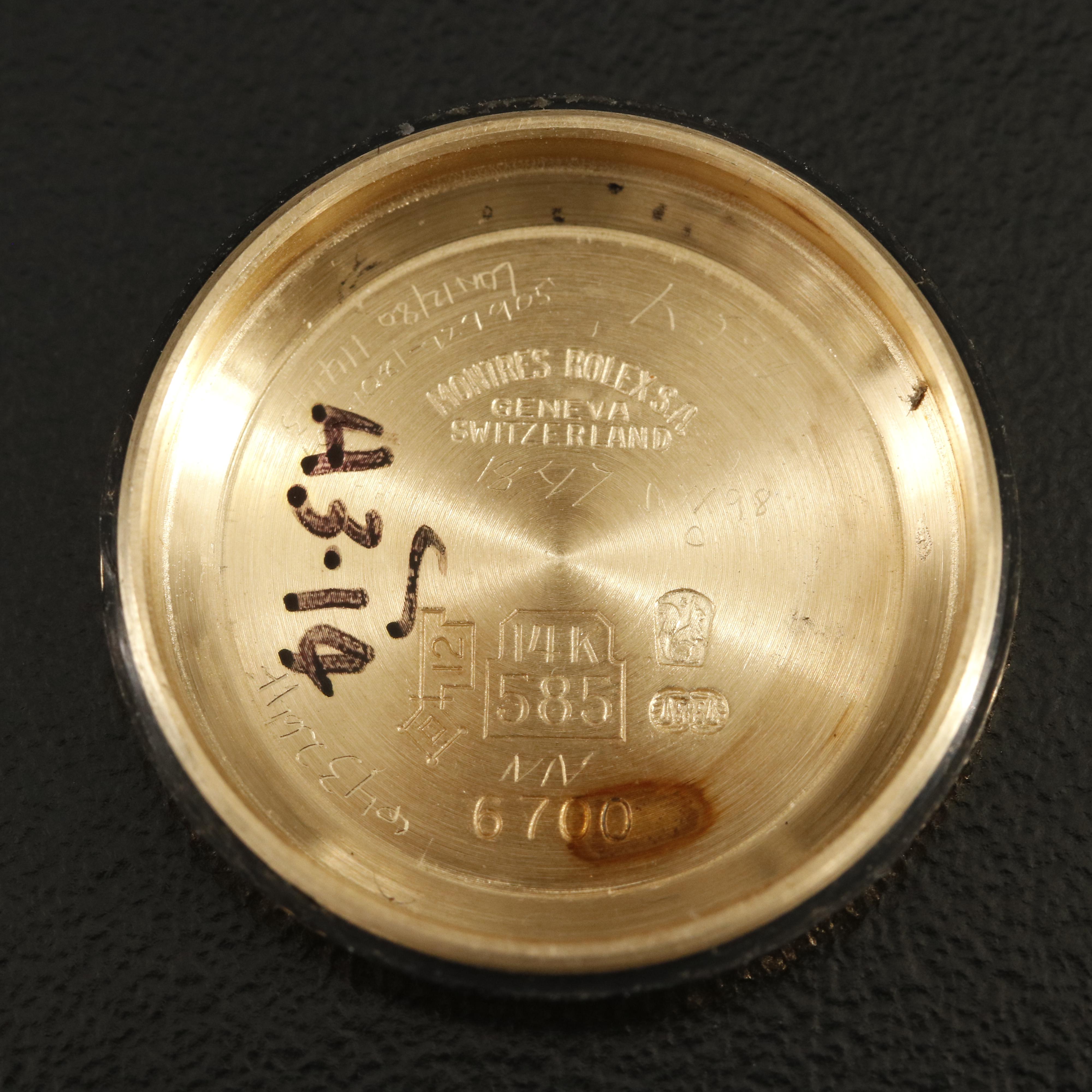 1977 Rolex Oyster Perpetual 14K Watch