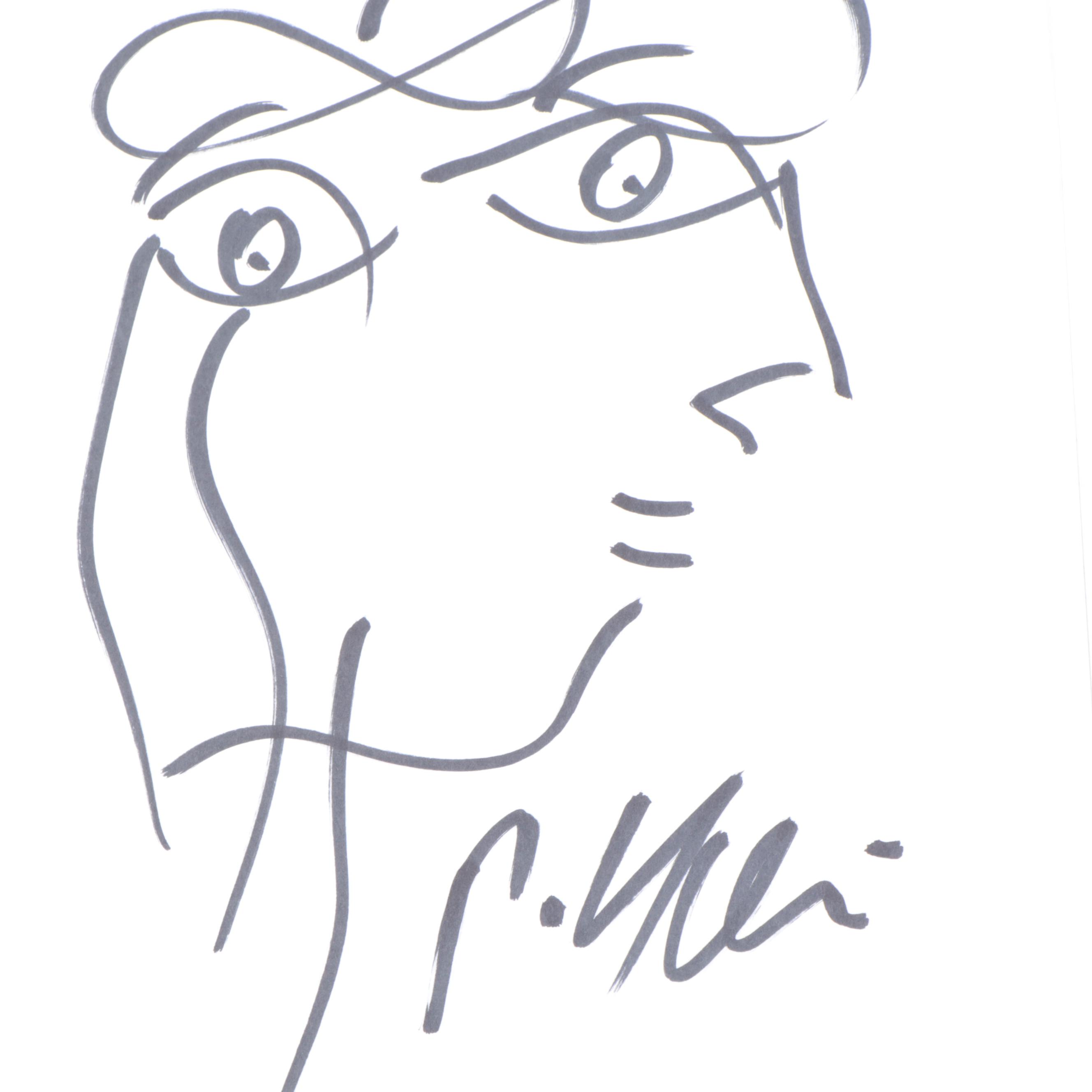 Peter Keil Abstract Portrait Drawings