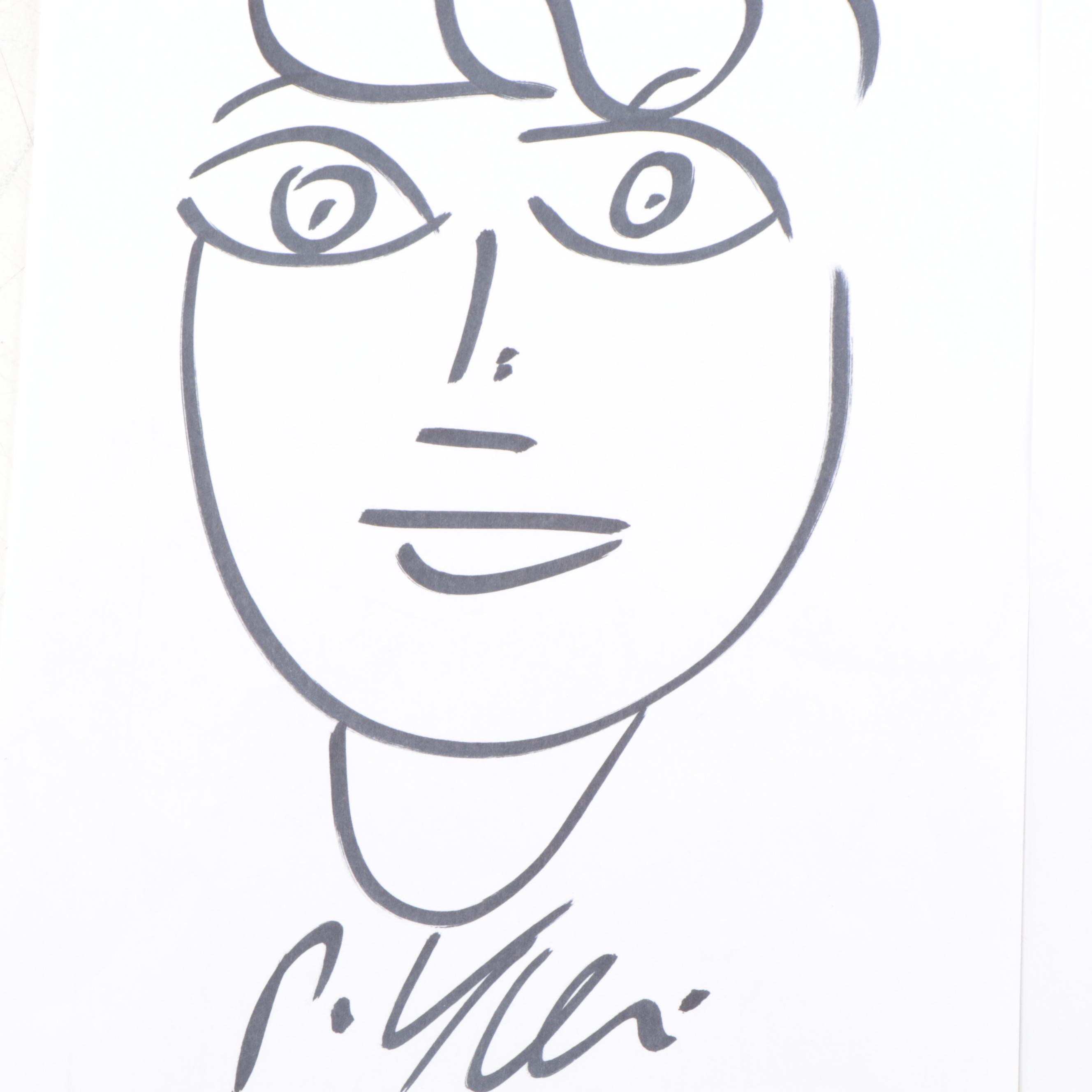 Peter Keil Abstract Portrait Drawings