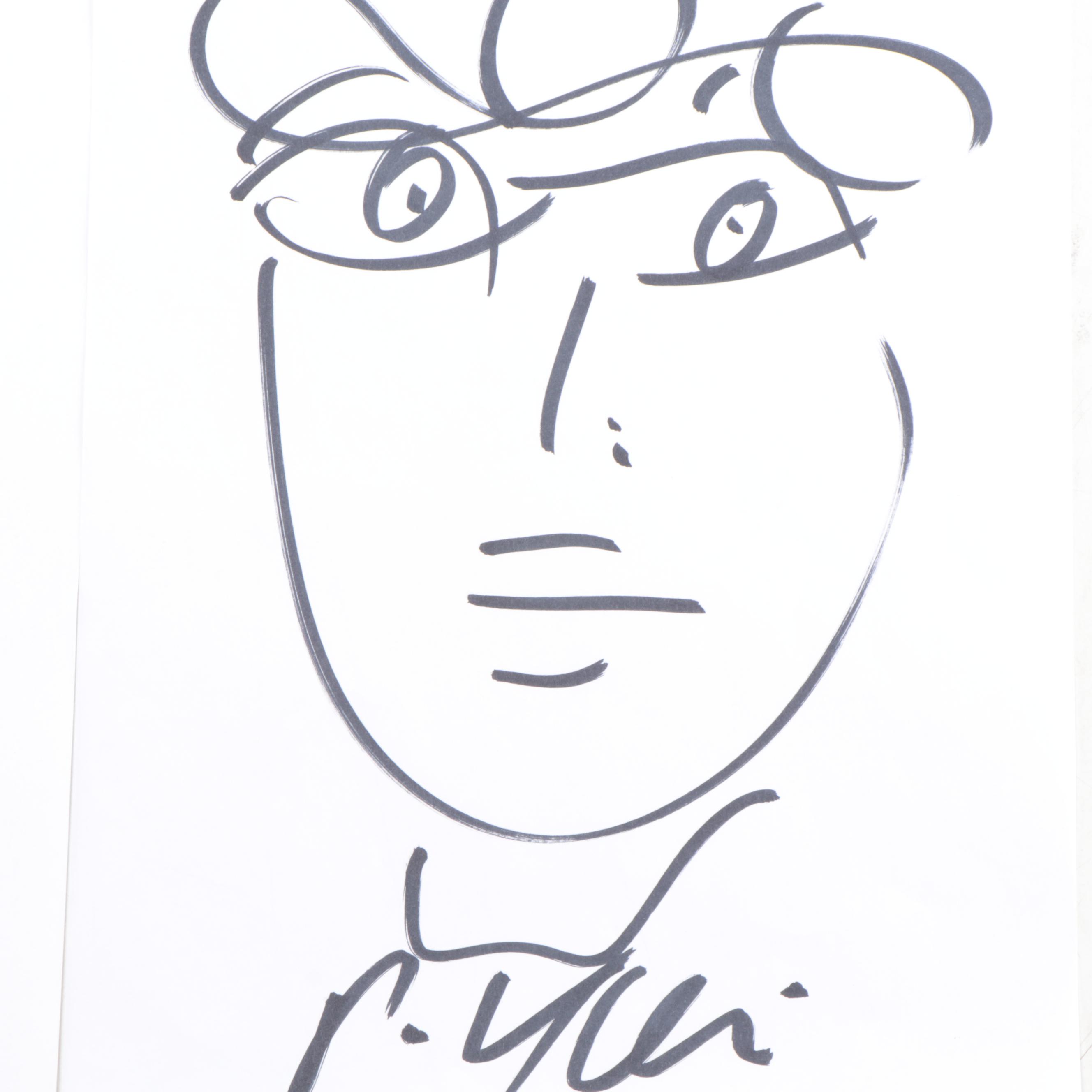 Peter Keil Abstract Portrait Drawings