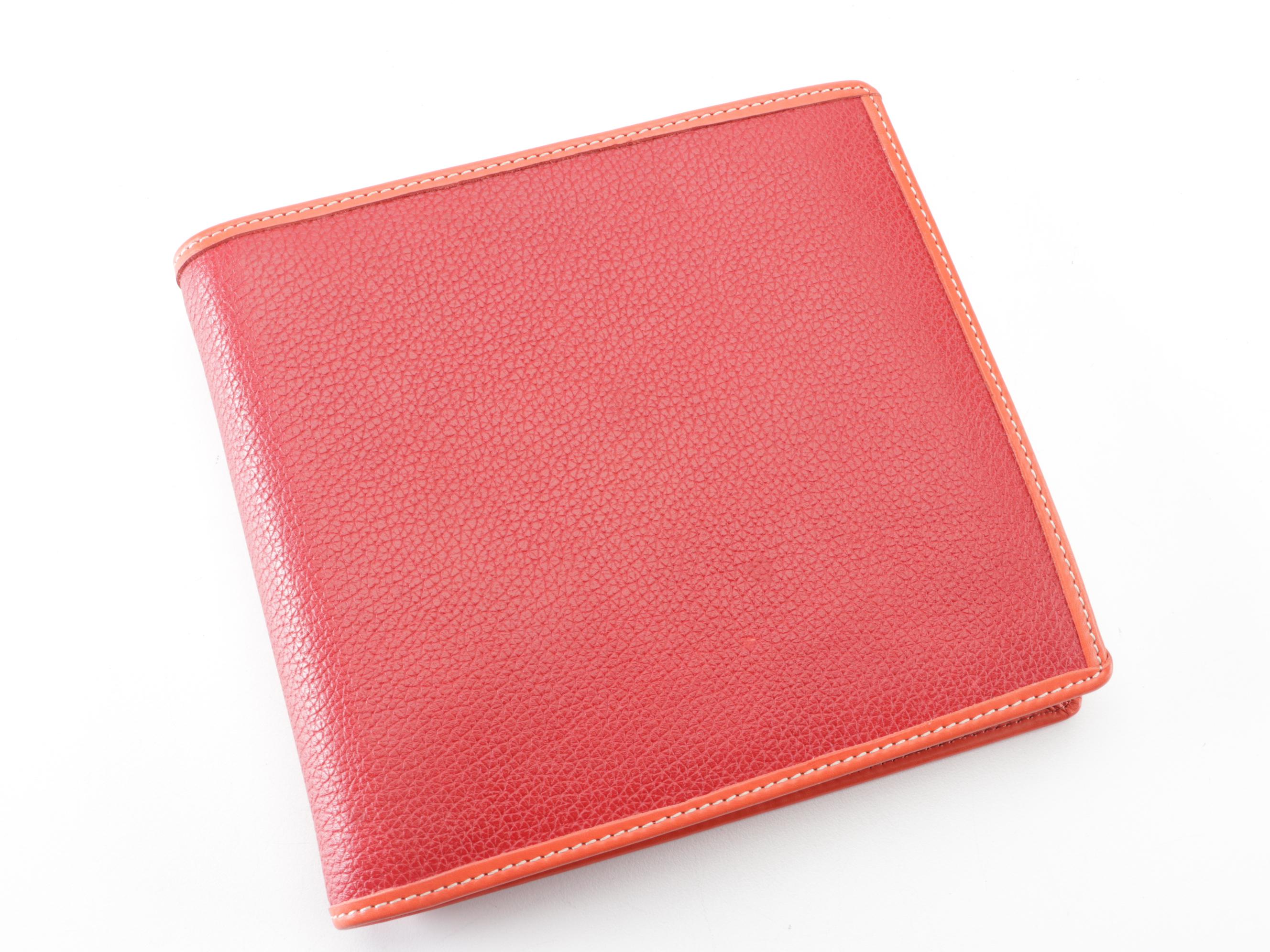 Coach Sketchbook and Journal Notebooks with Red Grained Leather Cover