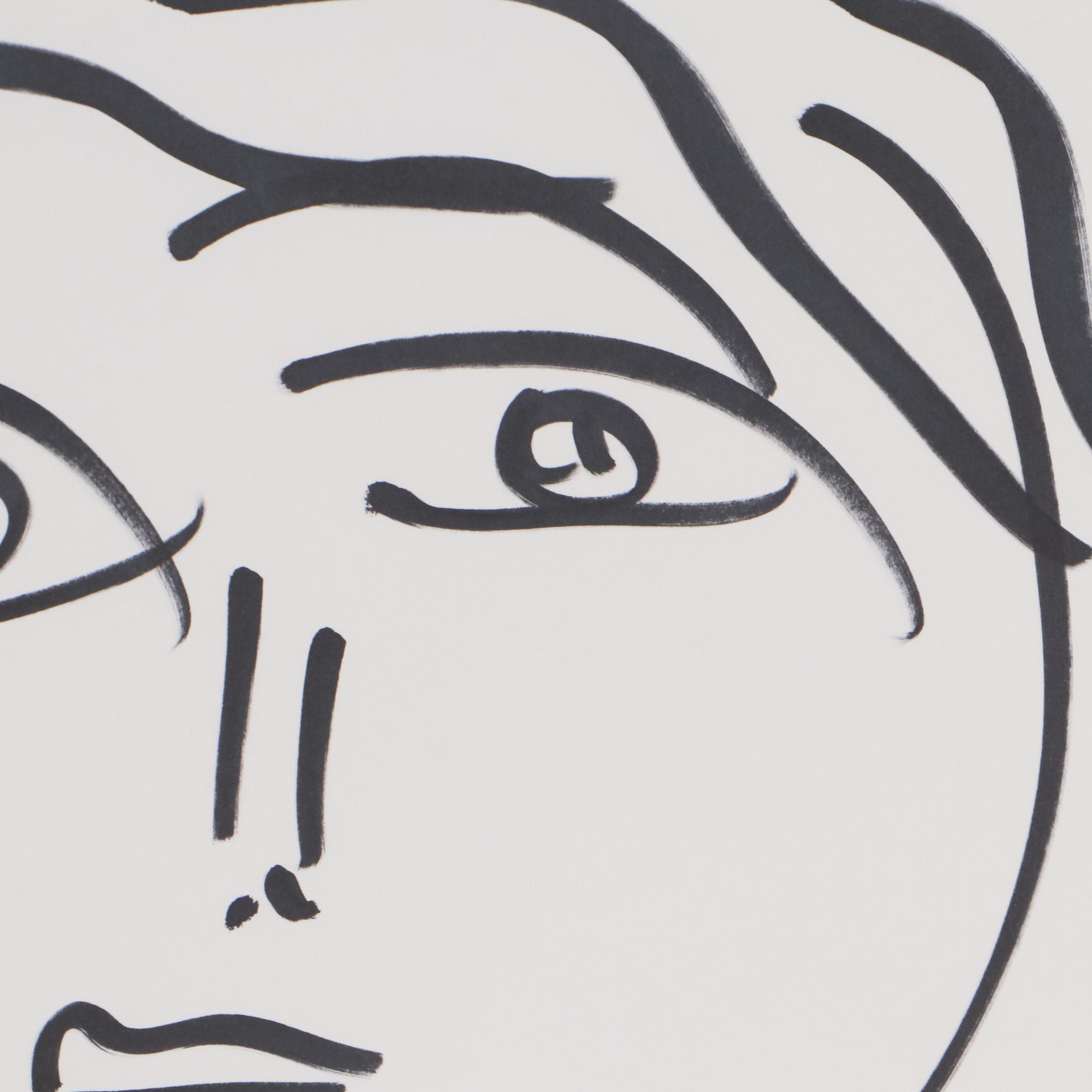 Peter Keil Abstract Portrait Drawing