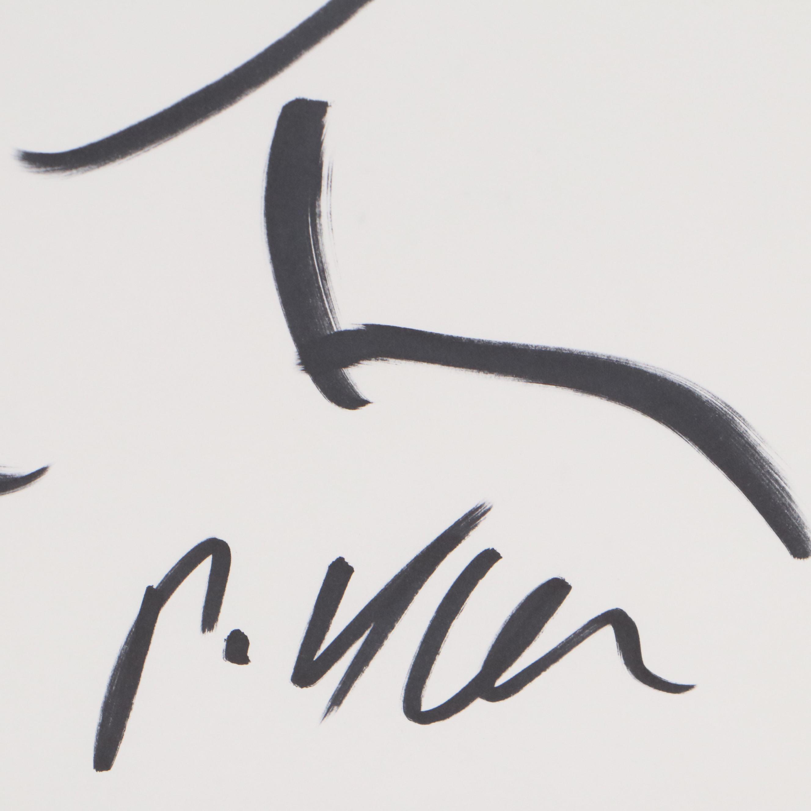 Peter Keil Abstract Portrait Drawing