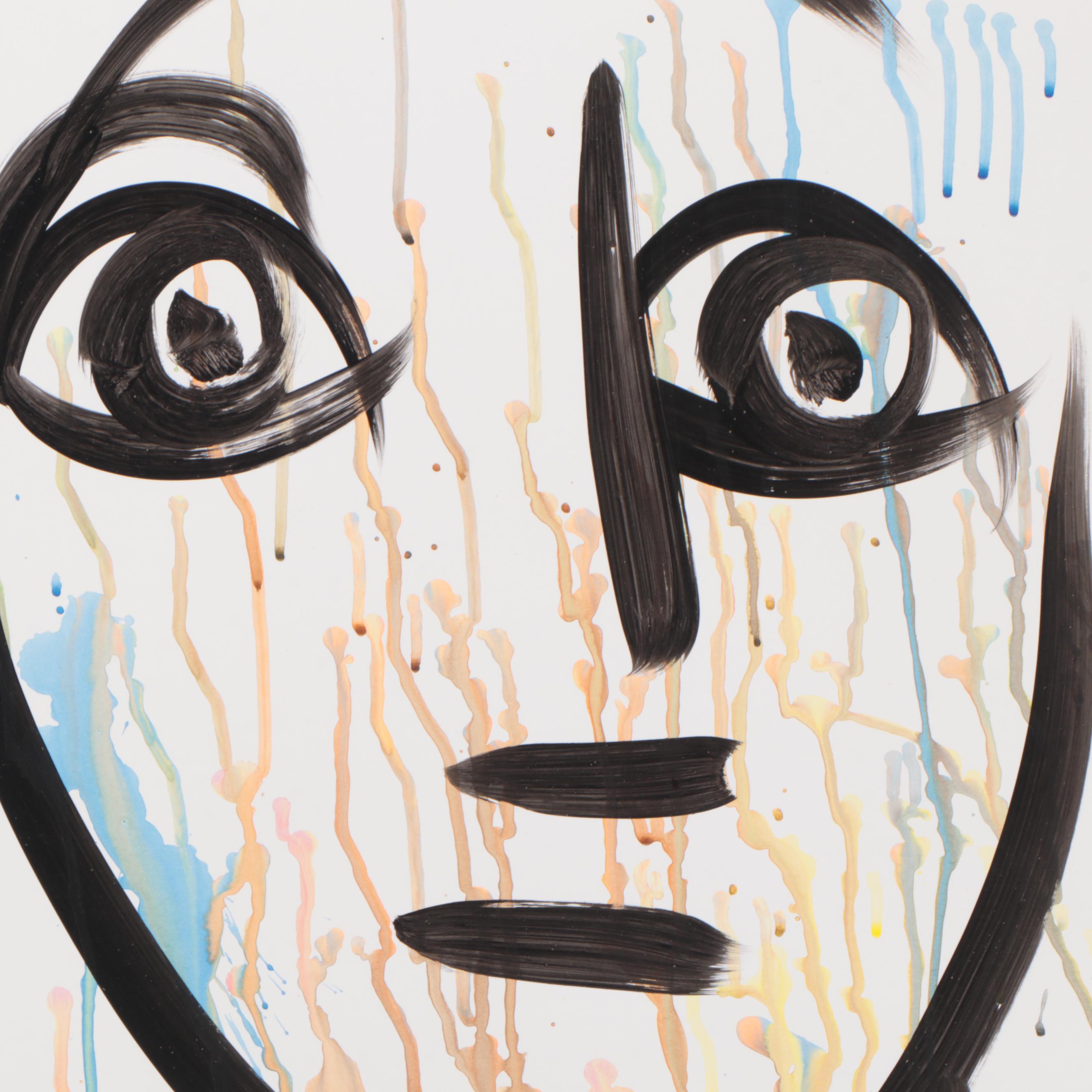 Peter Keil Abstract Acrylic Portrait