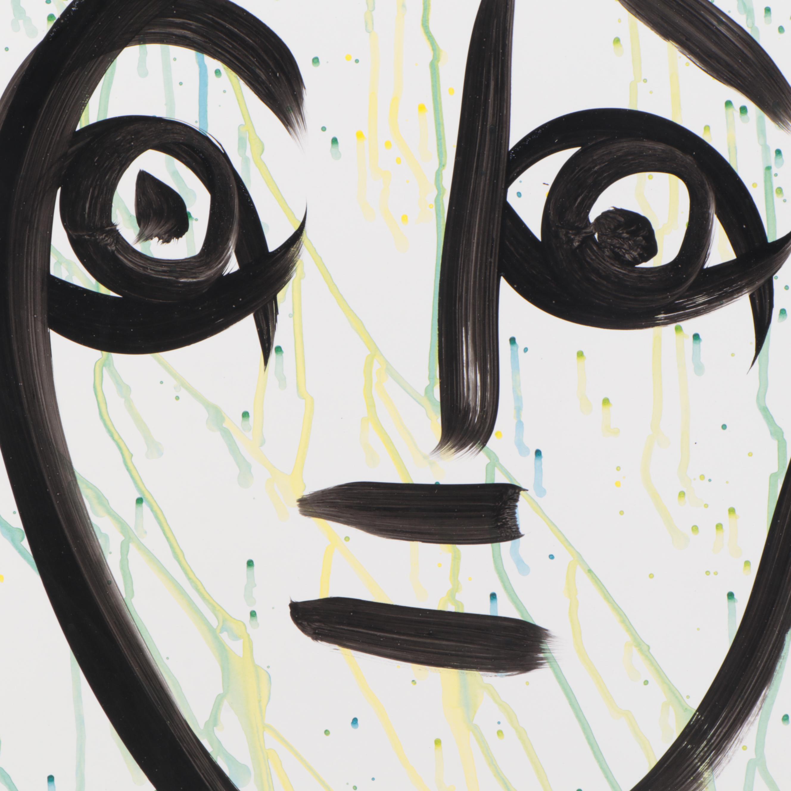 Peter Keil Abstract Acrylic Portrait