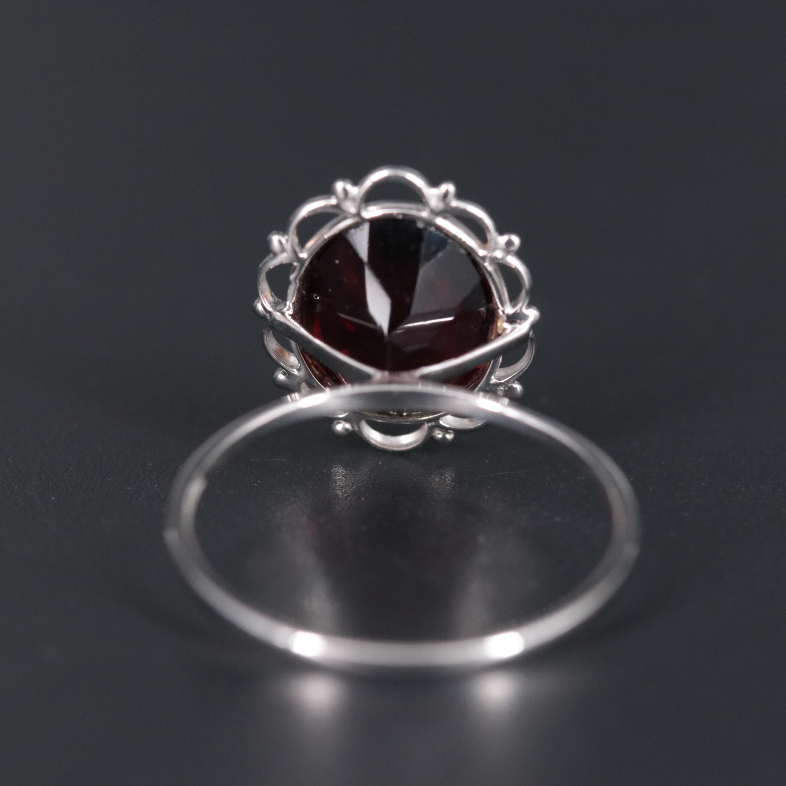 14K Garnet Ring