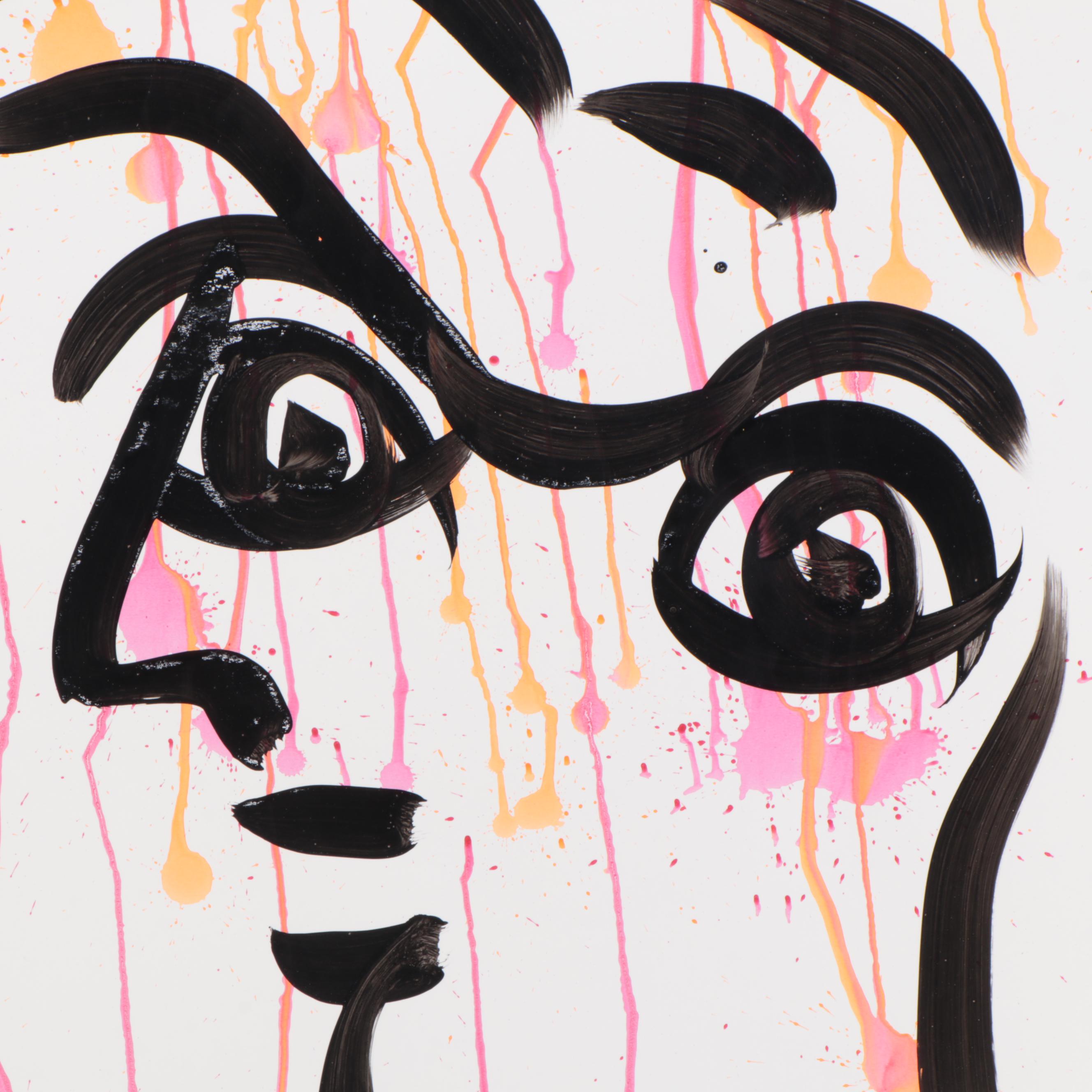 Peter Keil Abstract Acrylic Portrait