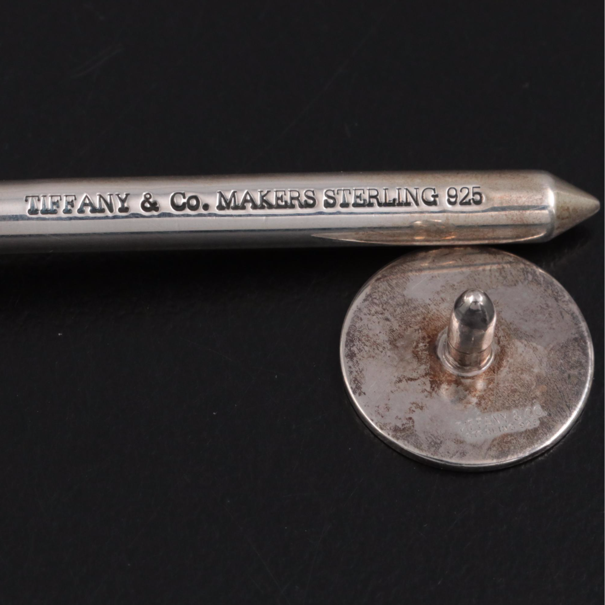 Tiffany & Co. Sterling Silver Golf Tee and Push Pin