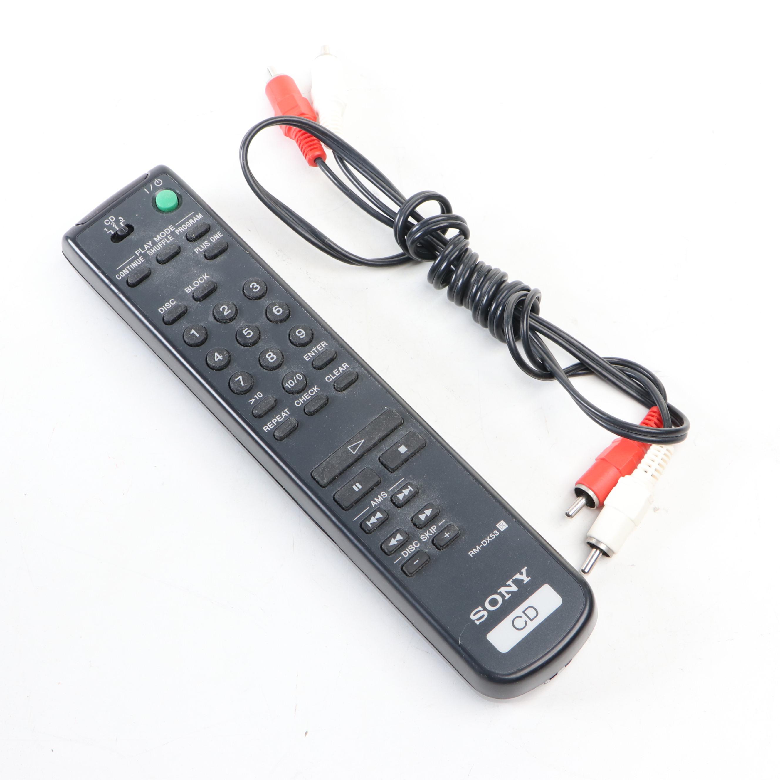 Sony 50+1 Compact Disc Player and Optimus Stereo Receiver