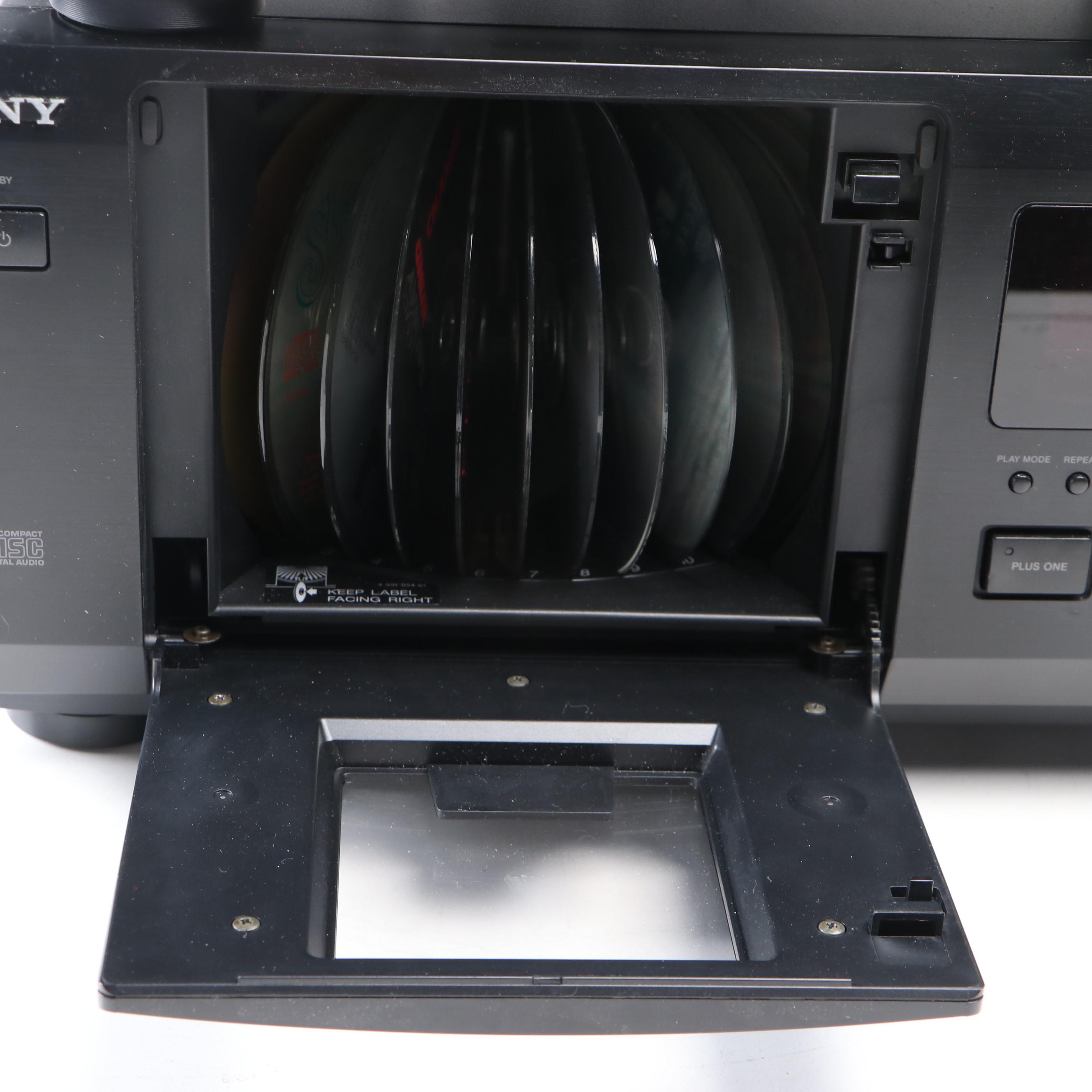 Sony 50+1 Compact Disc Player and Optimus Stereo Receiver