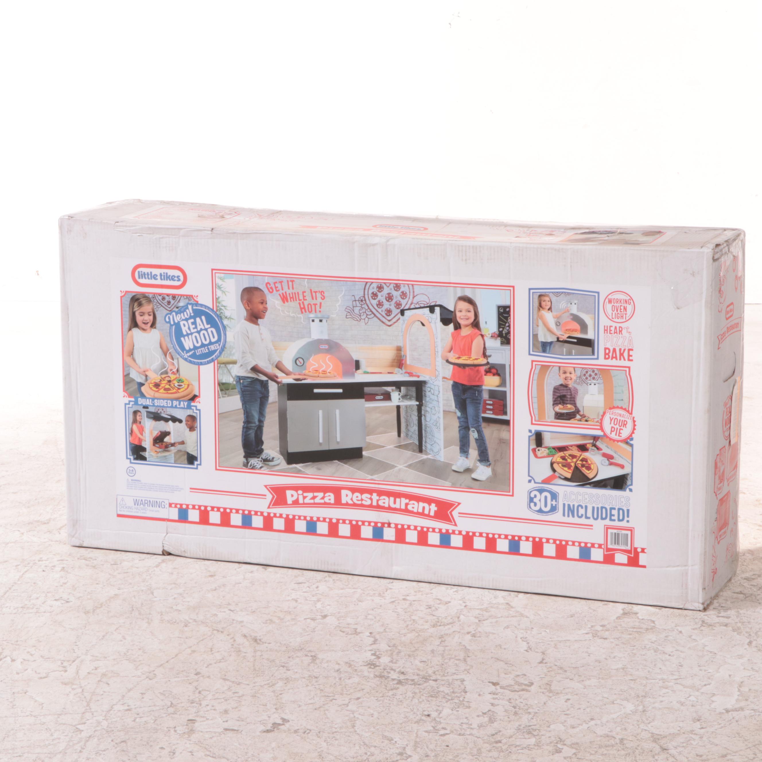 Little Tikes Pizza Restaurant Pretend Play Kitchen with Accessories