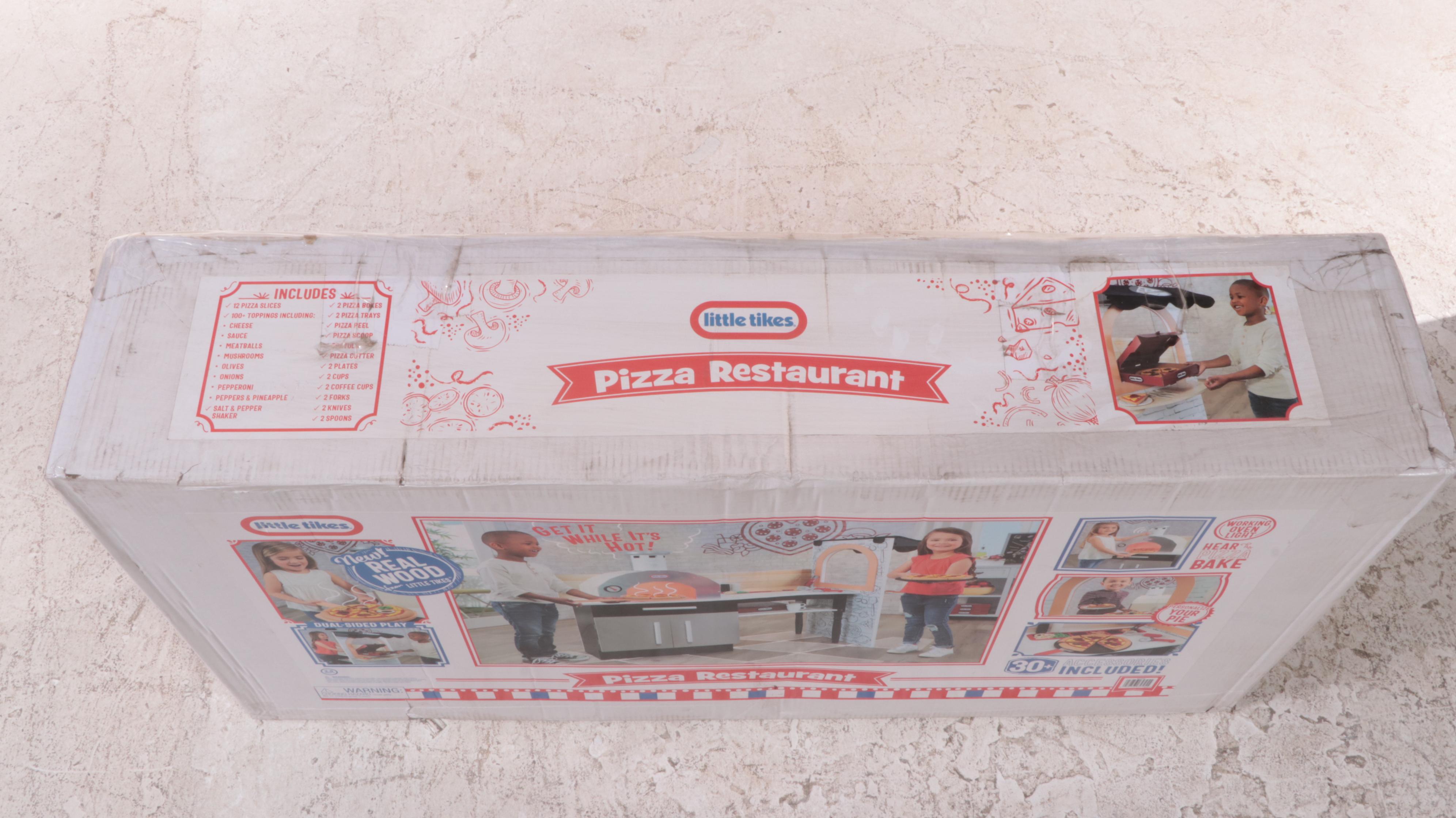 Little Tikes Pizza Restaurant Pretend Play Kitchen with Accessories