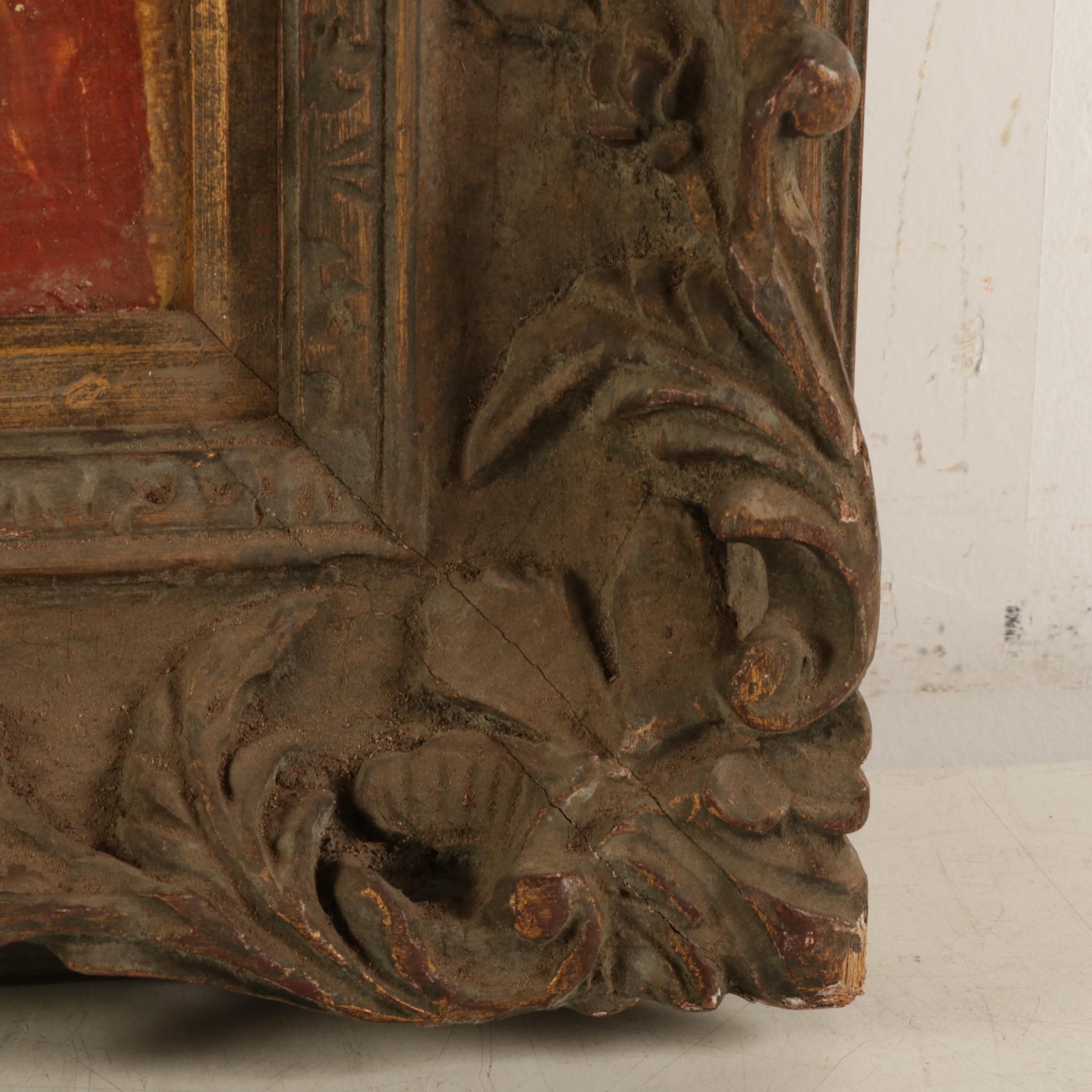 Portrait Oil Painting of Crying Child, Mid-Late 20th Century