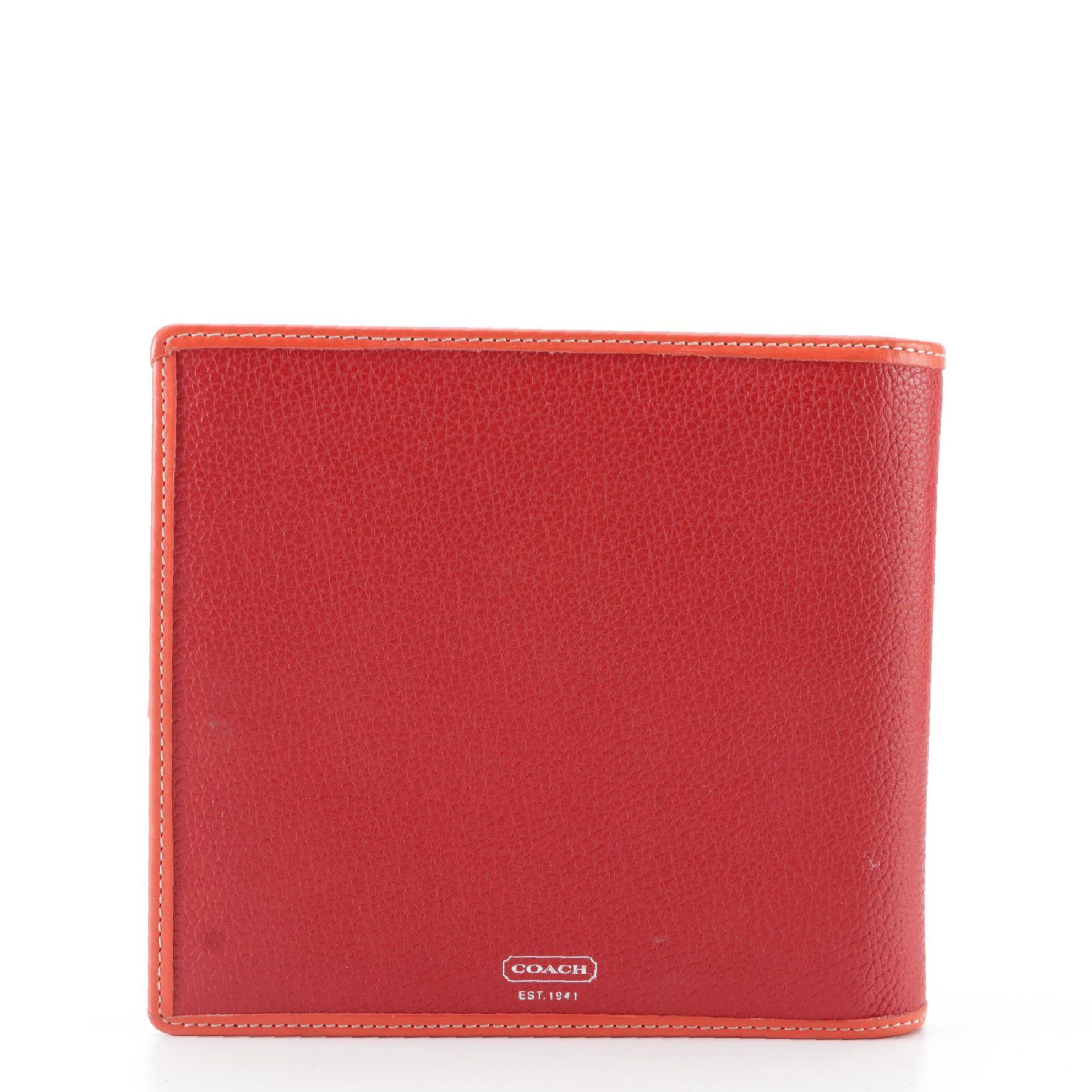 Coach Sketchbook and Journal Notebooks with Red Grained Leather Cover