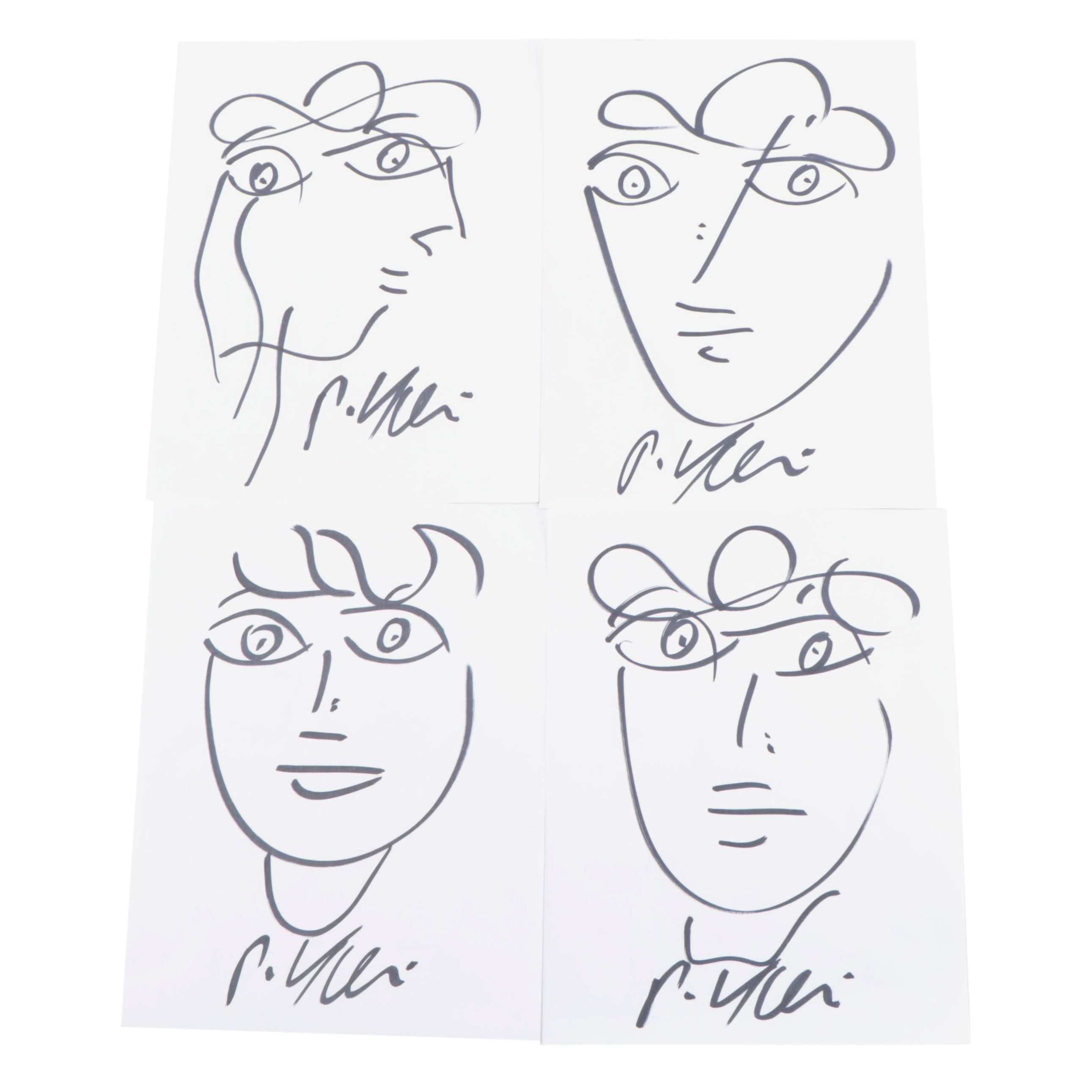 Peter Keil Abstract Portrait Drawings