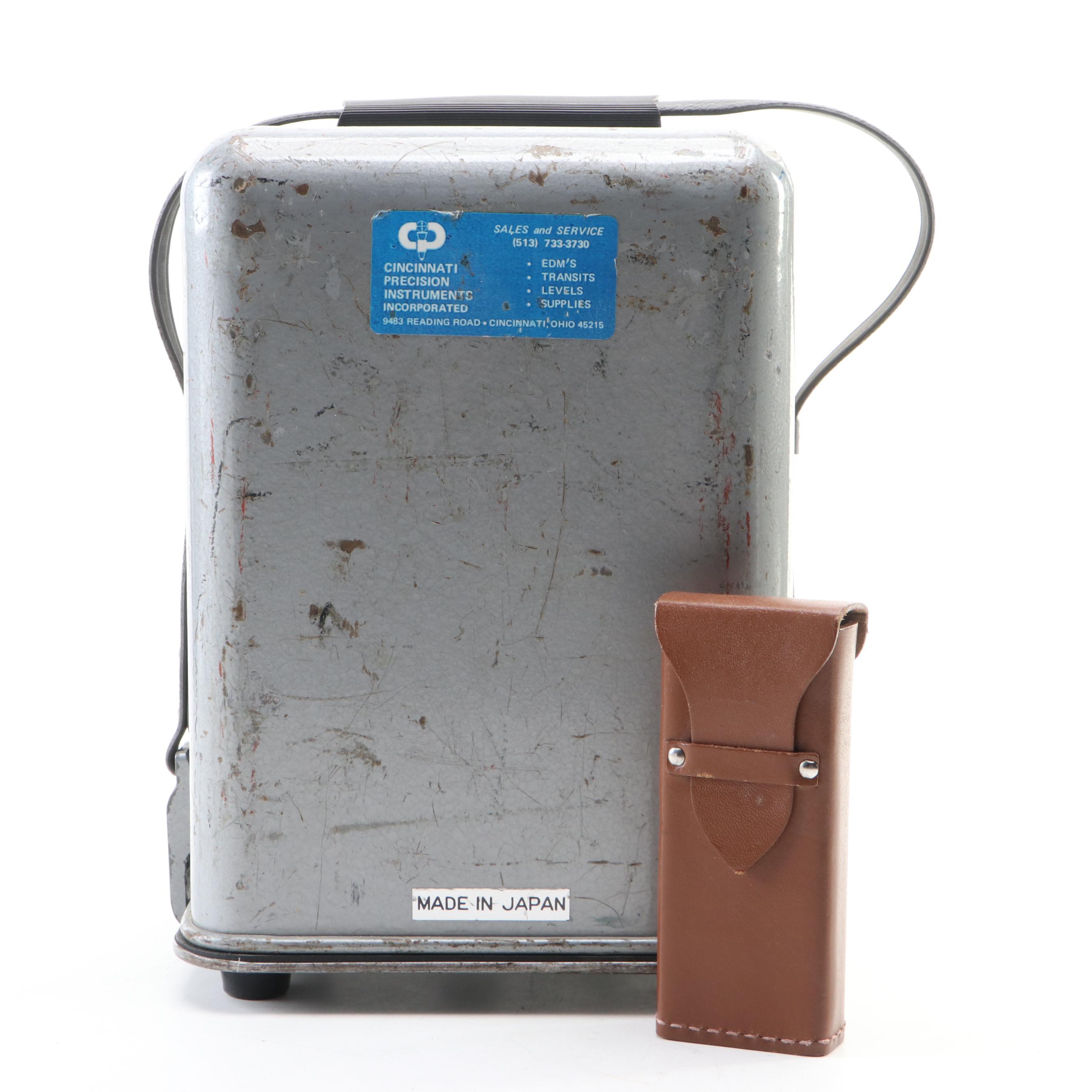 Lietz Sokkisha C-1 Automatic Level Survey Equipment and Chance Co. Tool, 1960s